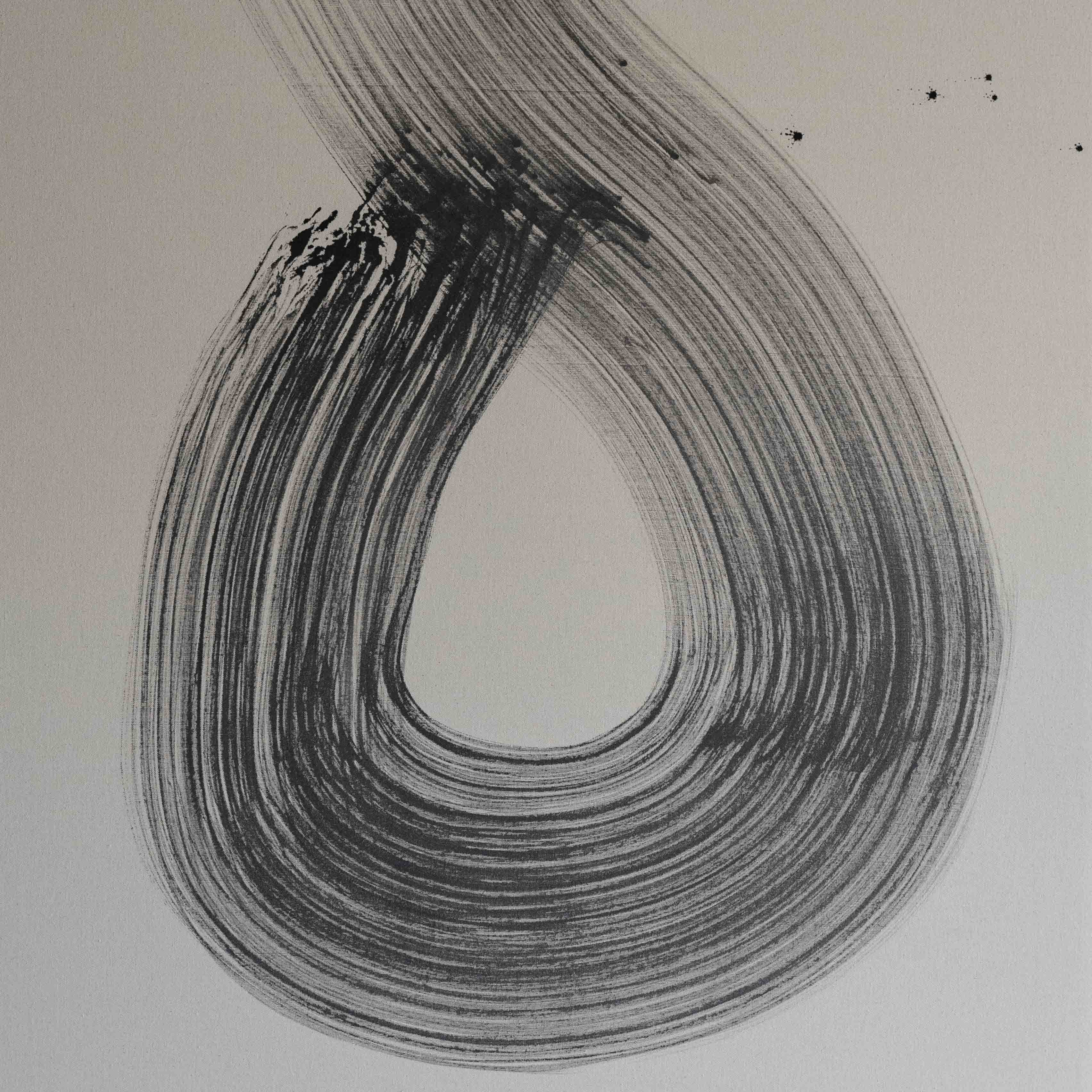 Lyra Black Handmade Wall Art Painting