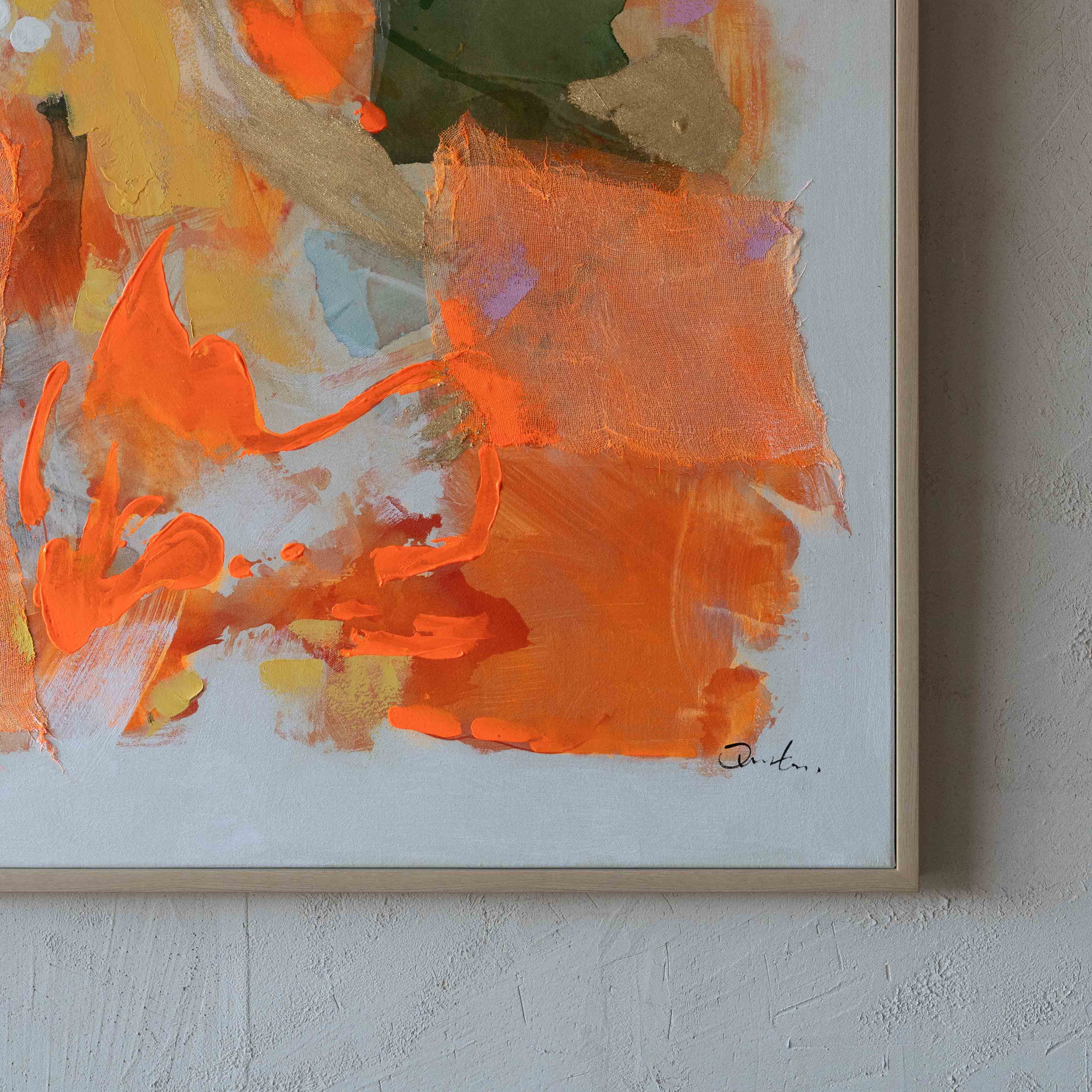 Silent Bloom Modern Hand Painted Abstract Wall Art | Art Painting - Art Paintings - WS Living Furniture Furniture Store in Dubai