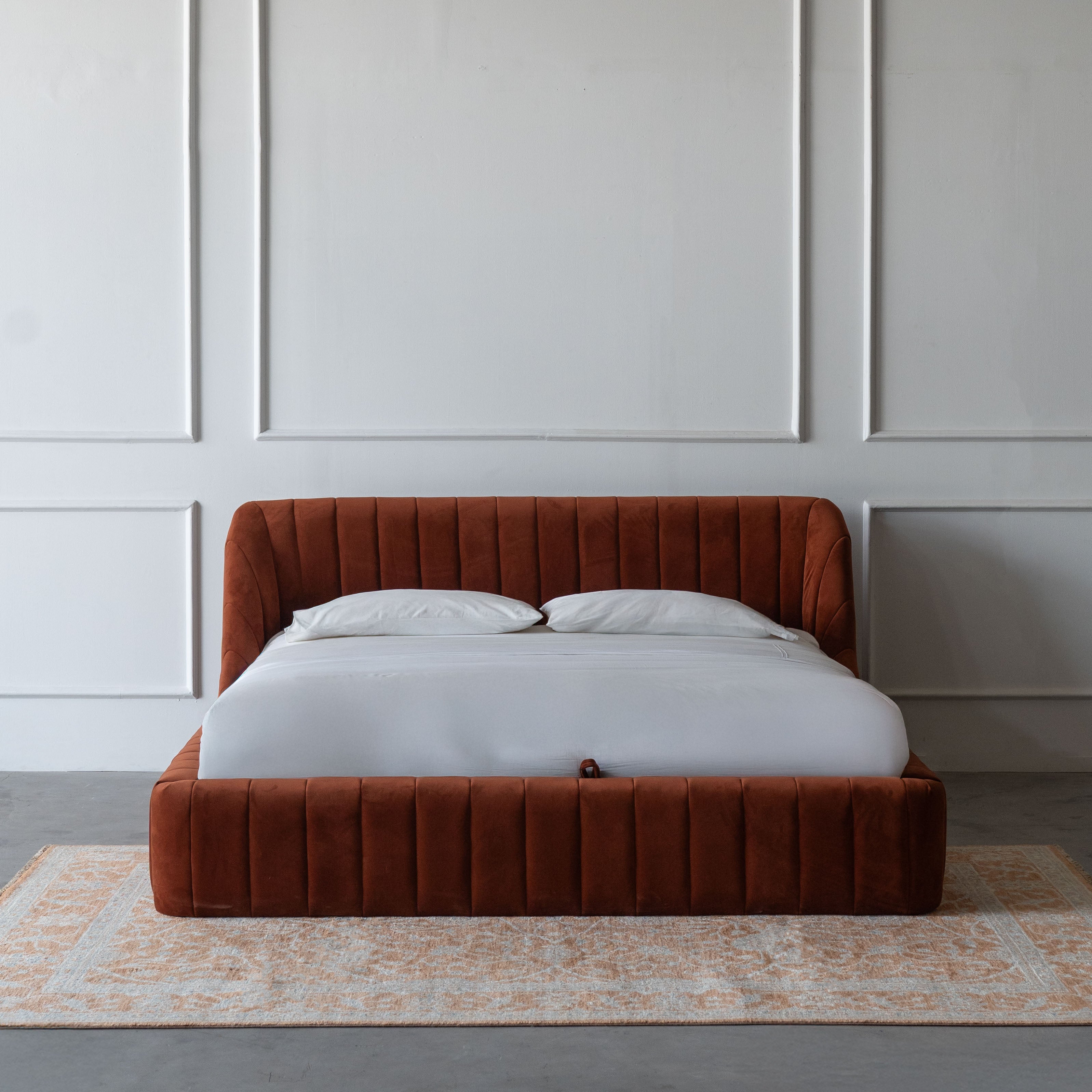 سرير ثاليا براون العصري والفاخر بحجم كينج 180×200 سم