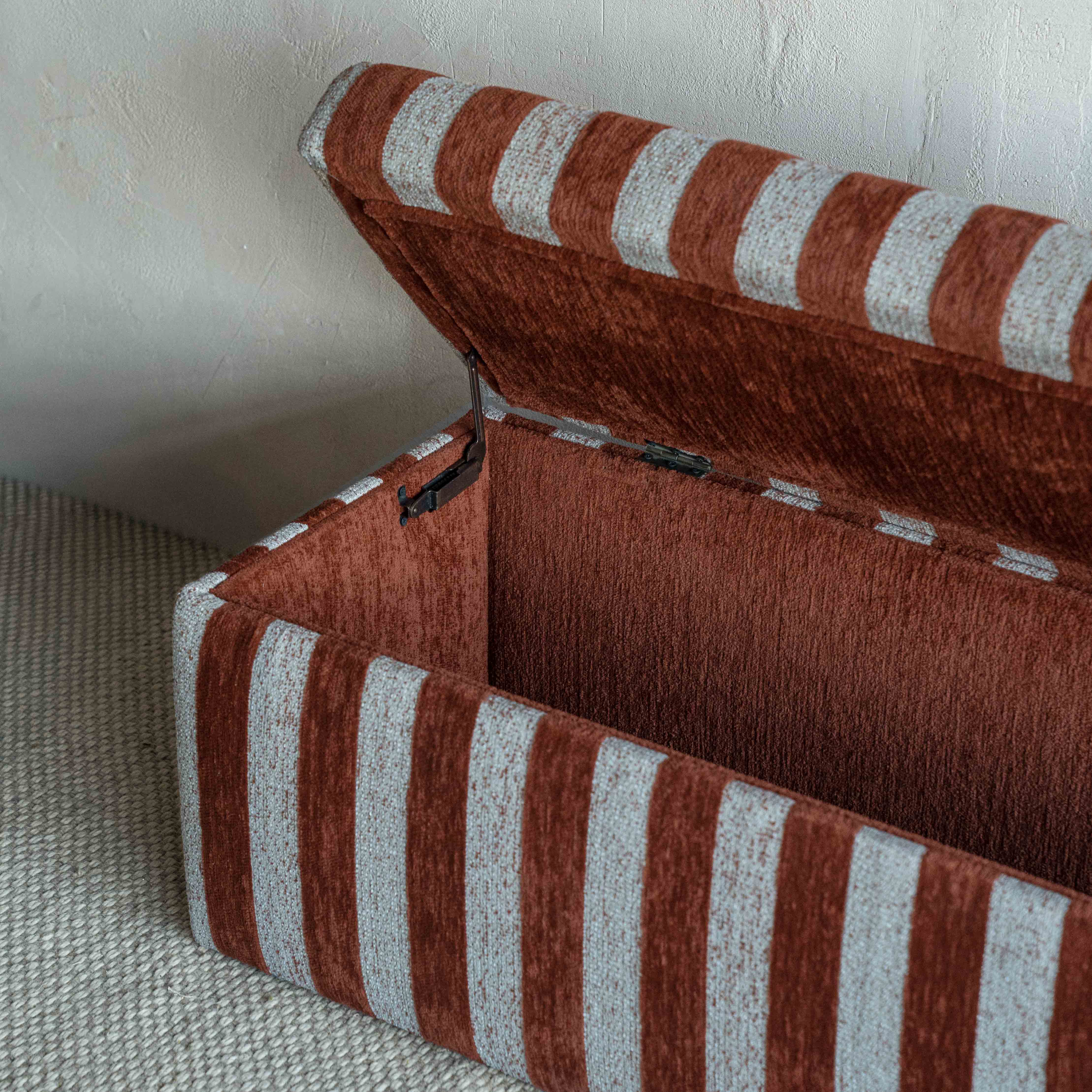 Enso Stripe Bench With Storage - Benches - WS Living Furniture Furniture Store in Dubai