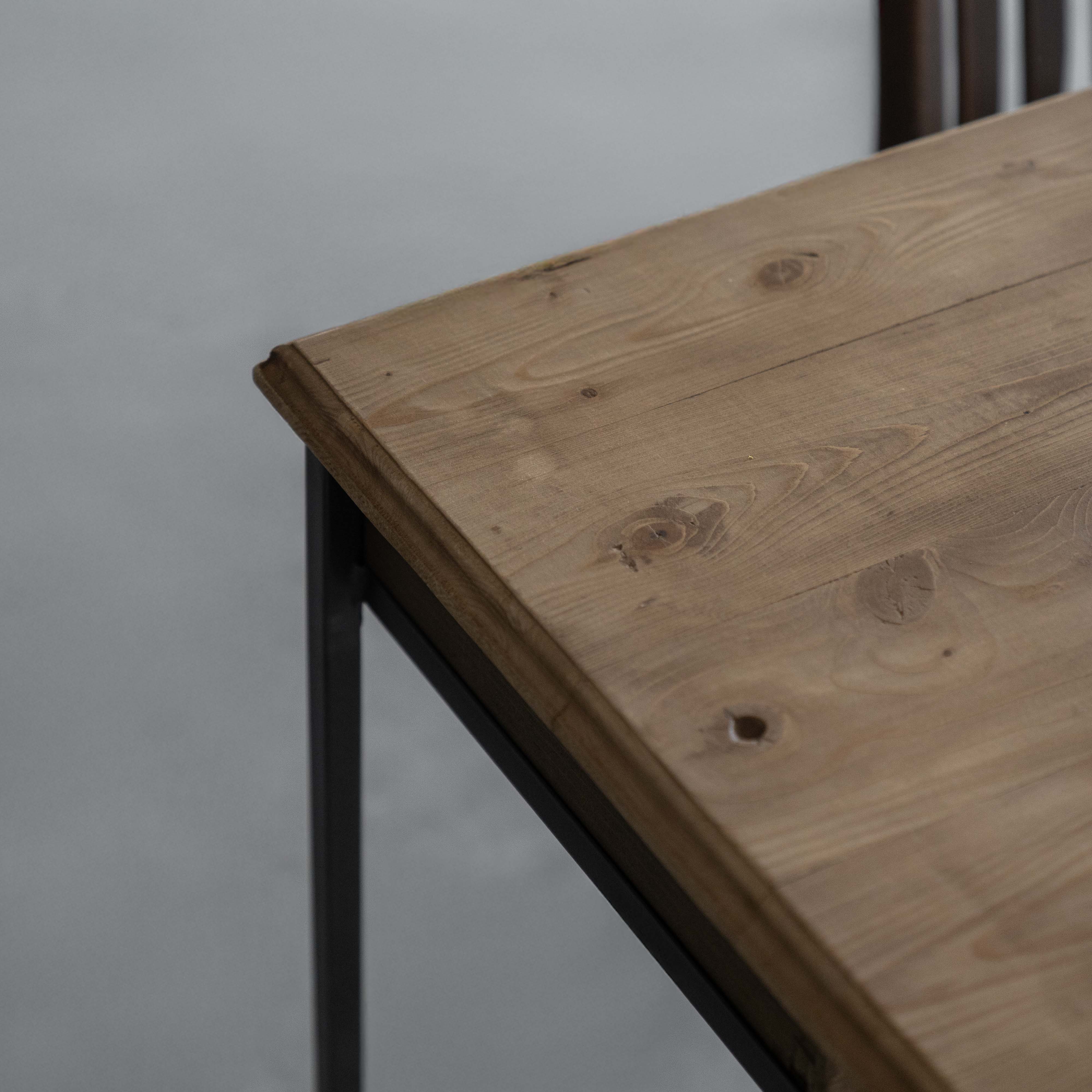 Jilpa Industrial Pine Wood Desk | Study Table With Drawers
