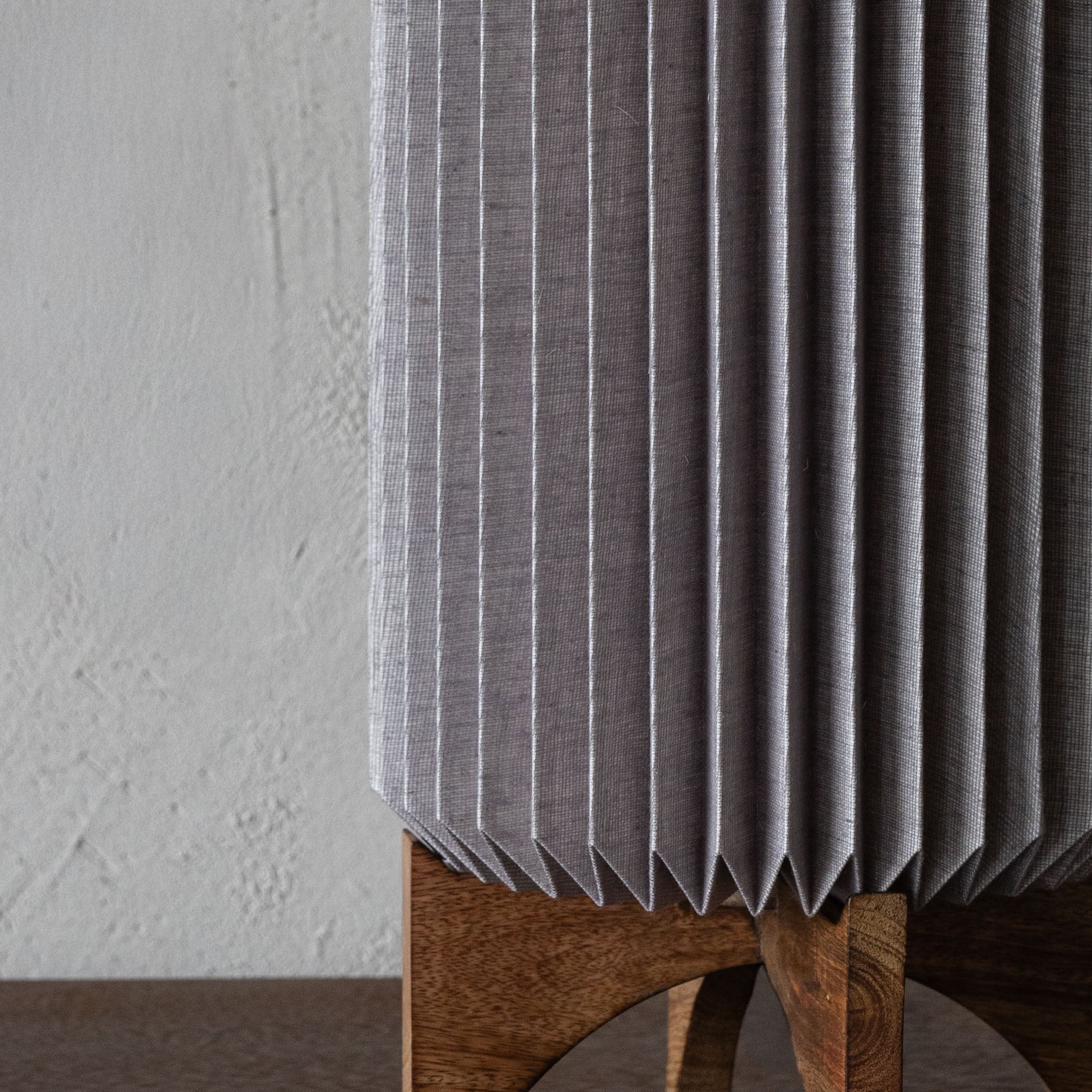 Sands of Light Origami Wooden Base Fabric Shade Modern Table Lamp - Table Lamps - WS Living Furniture Home Furniture Stores in Dubai