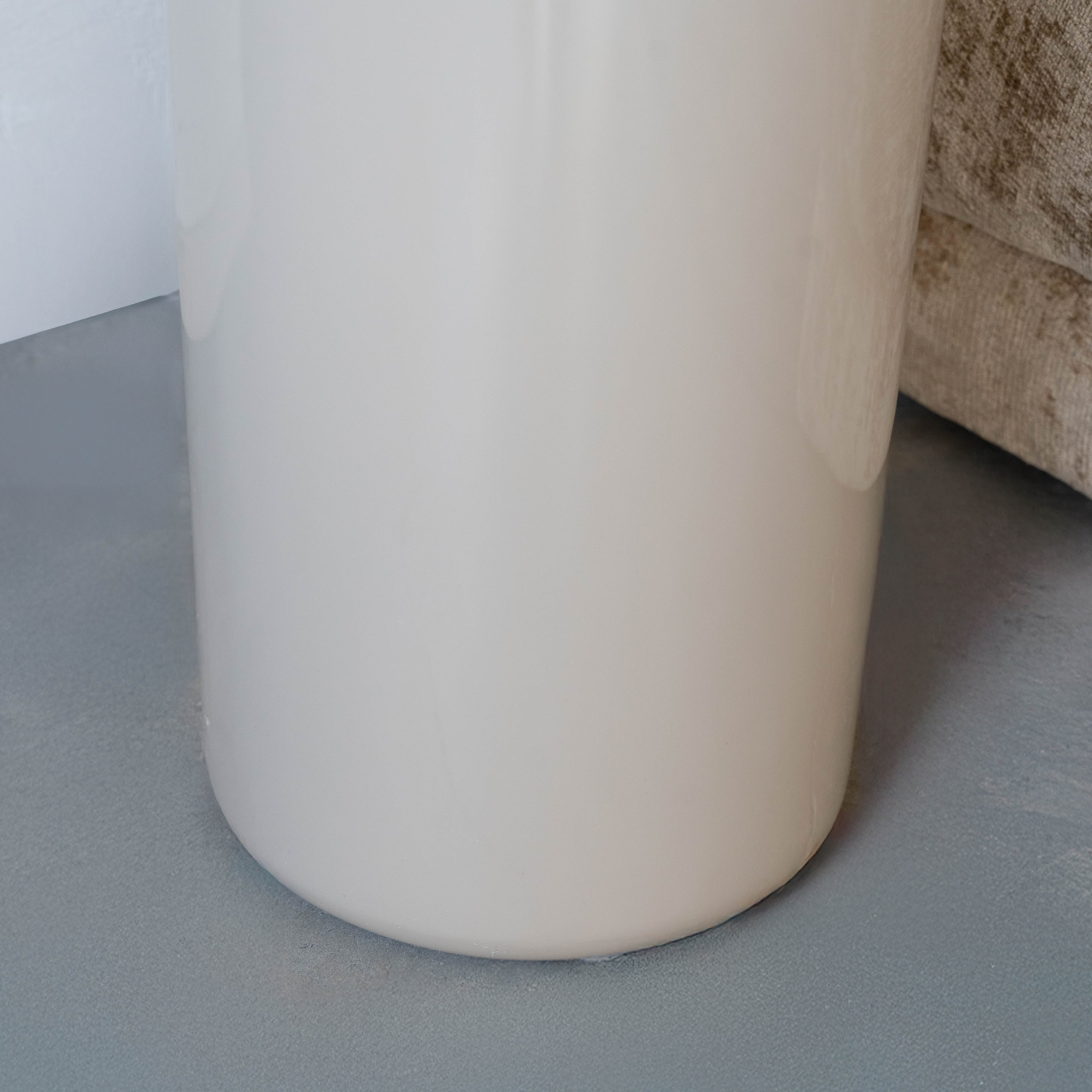 Harper Beige High Gloss Modern Accent Side Table - 988B0.46 - BC78 - Side Table - WS Living Furniture Furniture Store in Dubai