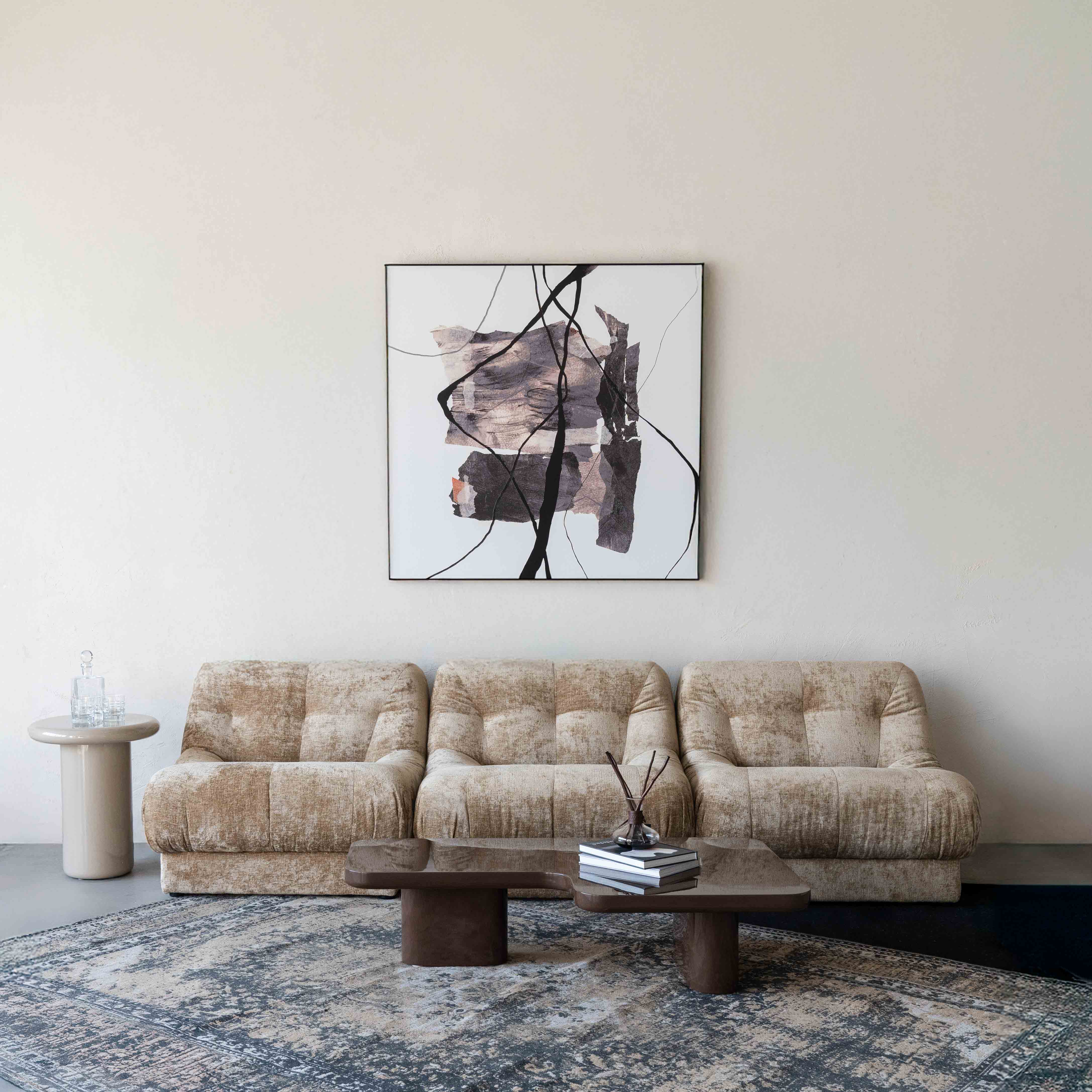 Alistair Beige Modern Nuvolone Wohnzimmer Style Modular Sofa - Sofas - WS Living Furniture Furniture Store in Dubai