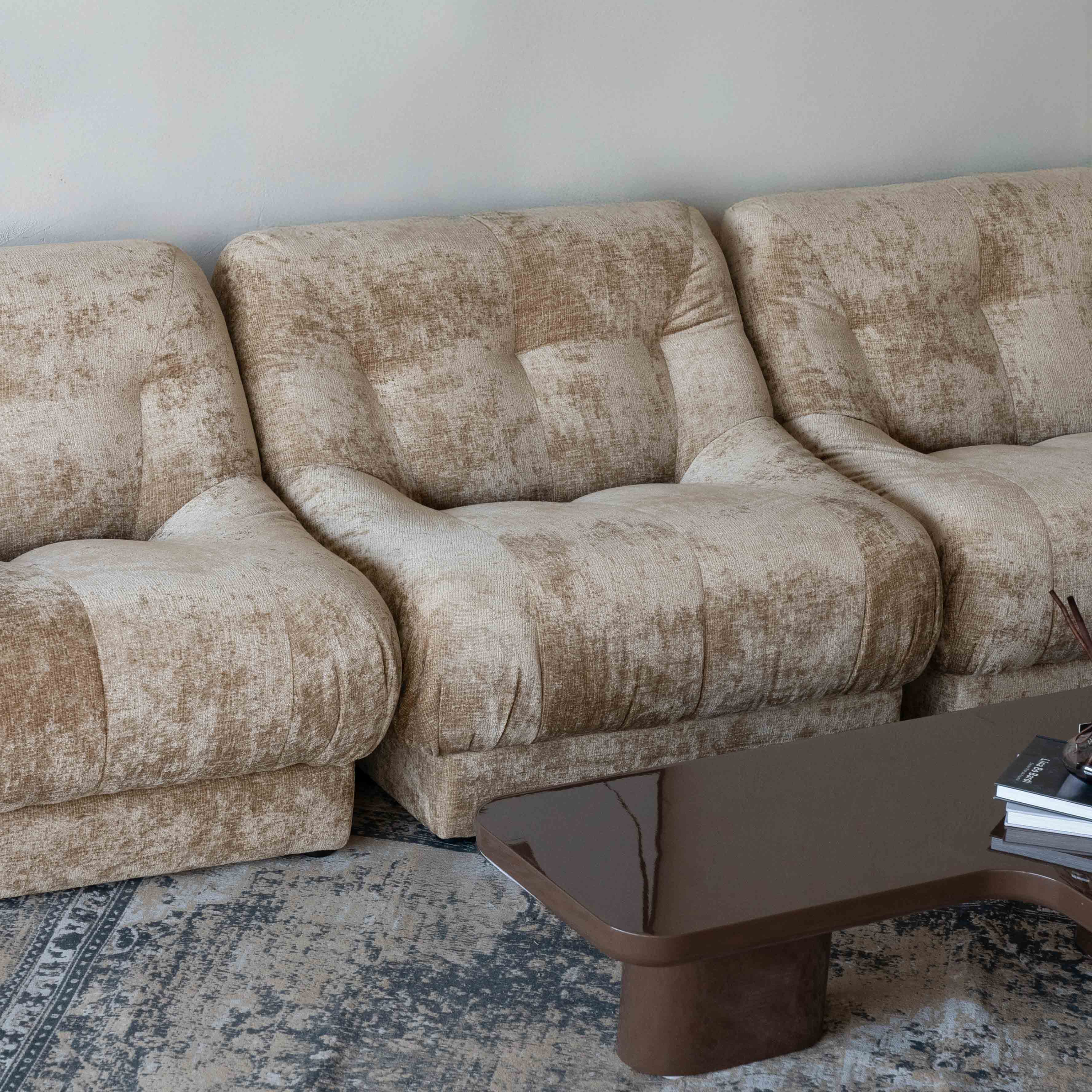 Alistair Beige Modern Nuvolone Wohnzimmer Style Modular Sofa - Sofas - WS Living Furniture Furniture Store in Dubai