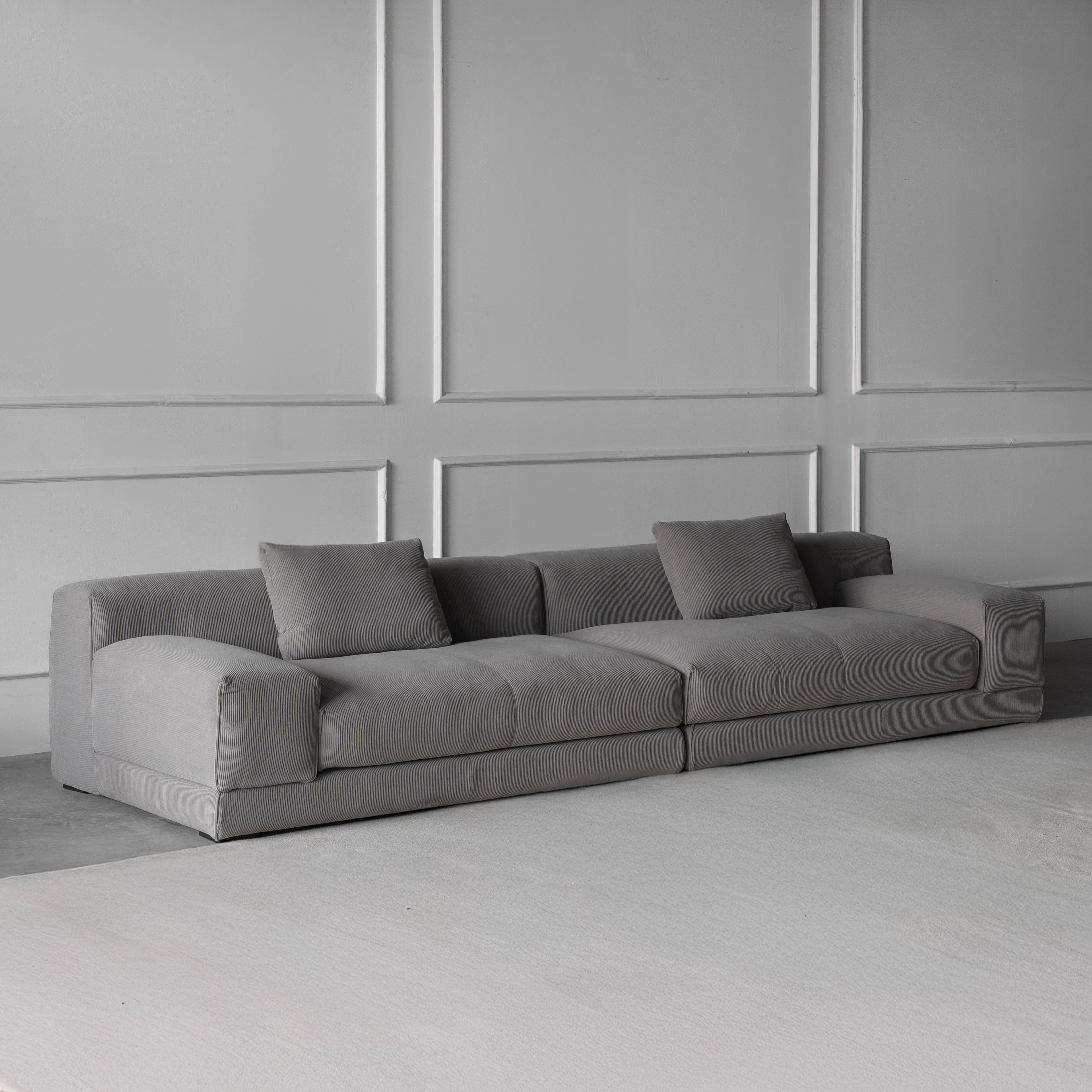 Planeform Modern Low Lounge 3 Seater Sofa