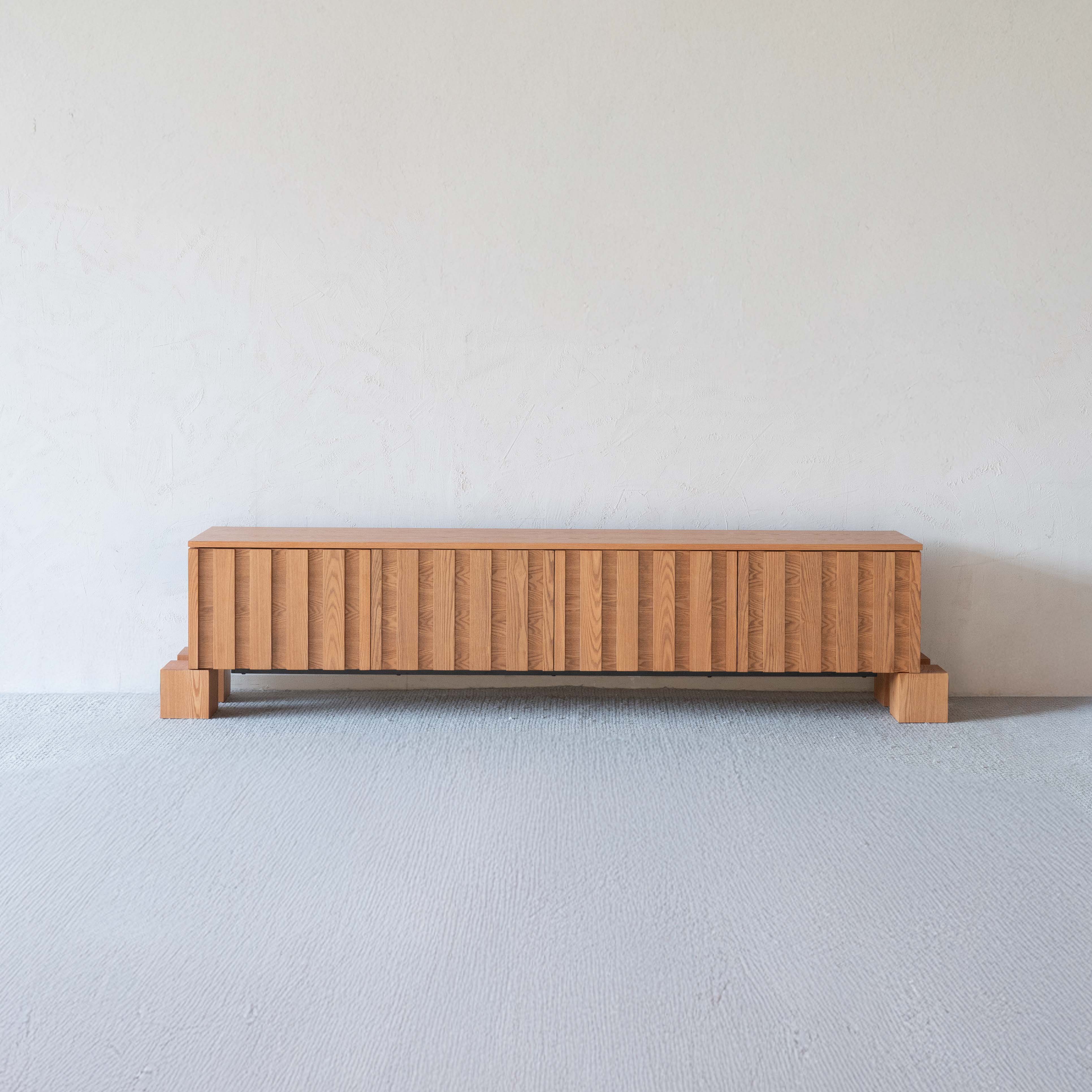 Maine Solid Wood TV Unit | Media Television Table - TV Units - WS Living - UAE Home Furniture Stores in Dubai