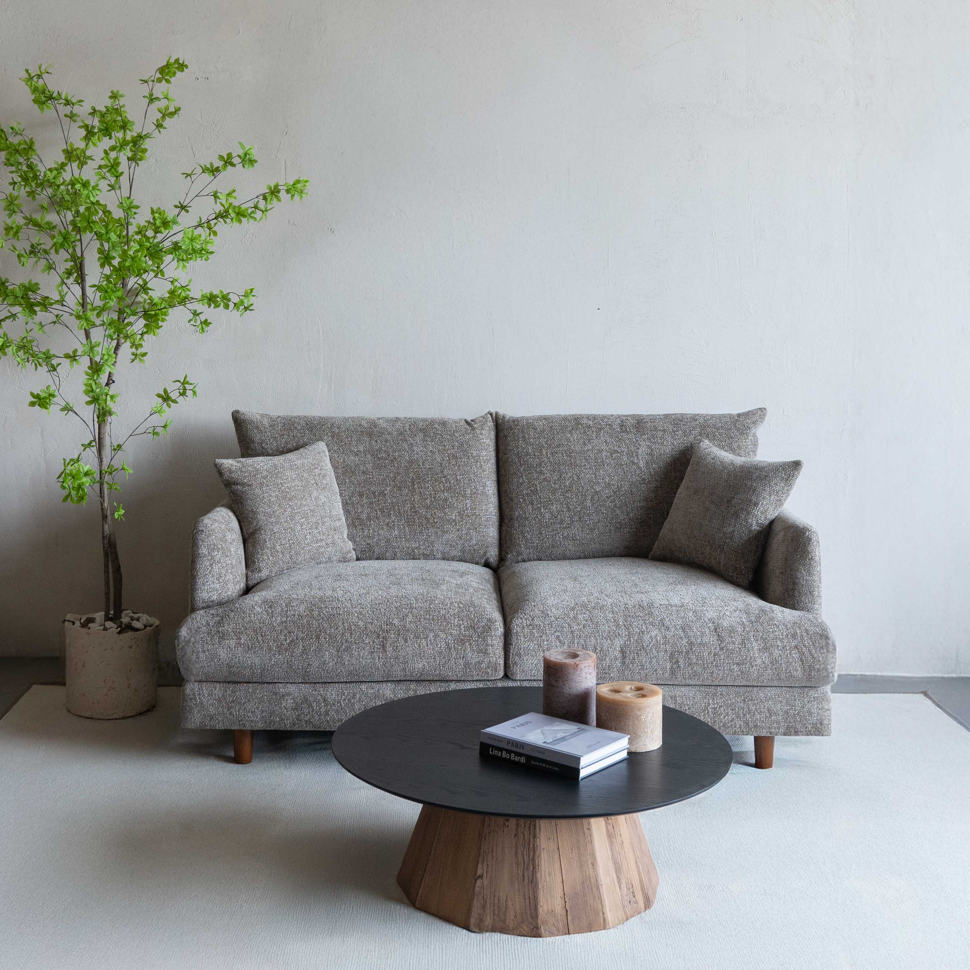 Nest Grey Modern Two Seater Sofa - Sofas - WS Living Furniture Furniture Store in Dubai