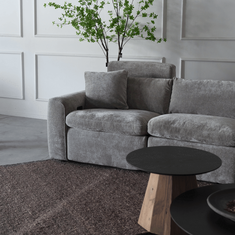 Elena Sectional Modular Recliner Sofa - Grey - 80.KM.6659 - Sofas - WS Living Furniture Furniture Store in Dubai