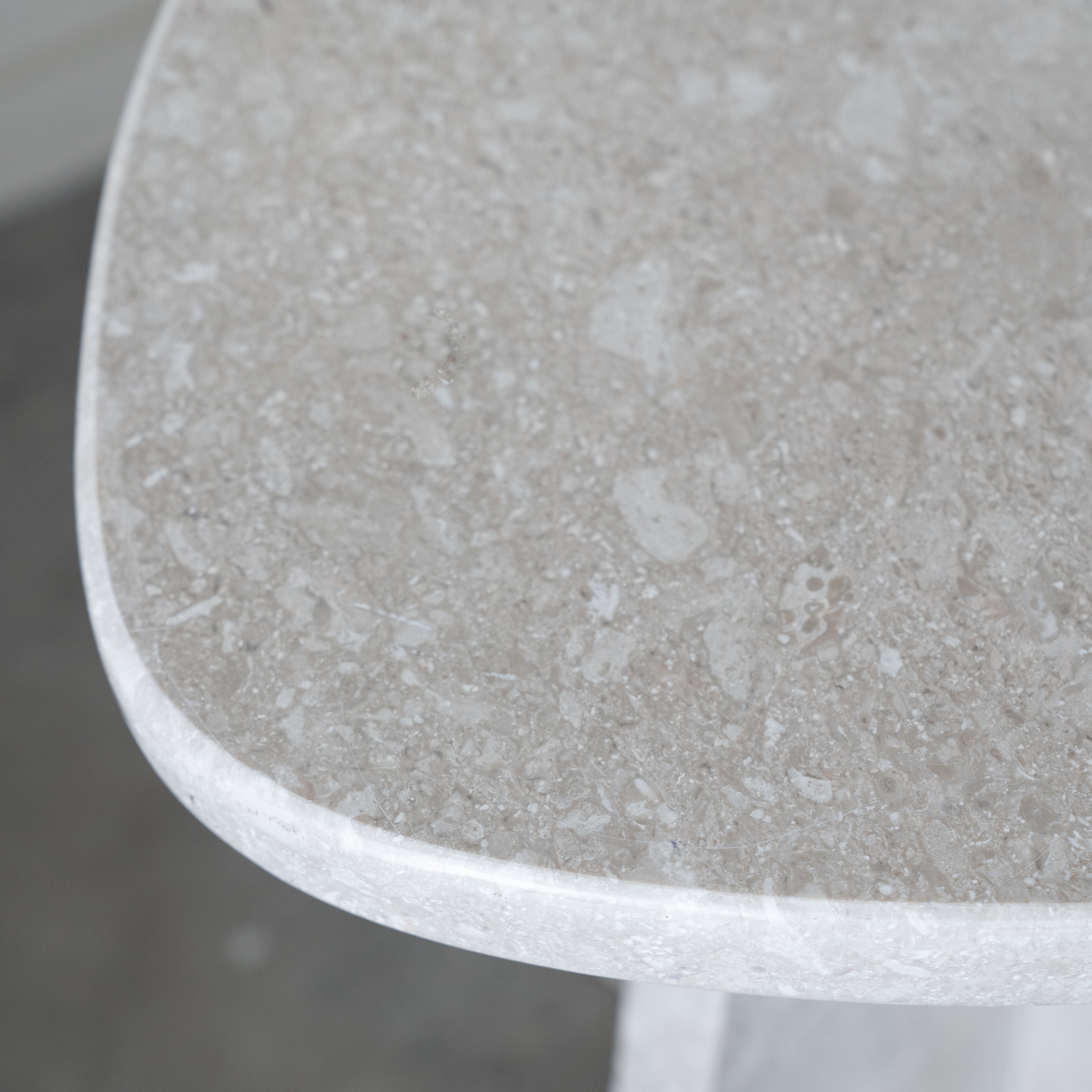 Athens Natural Marble Side Table | Accent End Table - Side Table - WS Living Furniture Furniture Store in Dubai
