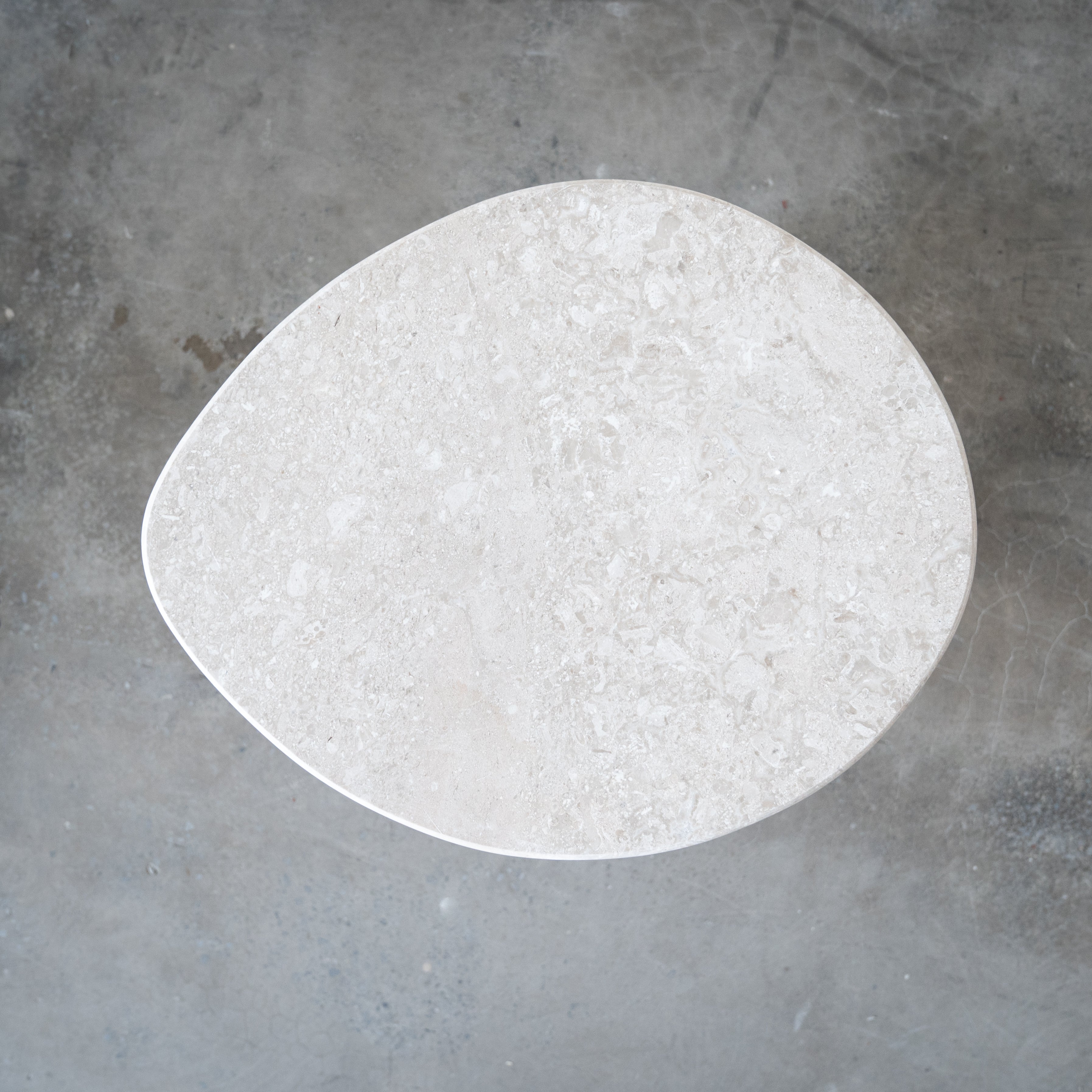 Athens Natural Marble Side Table | Accent End Table - Side Table - WS Living Furniture Furniture Store in Dubai