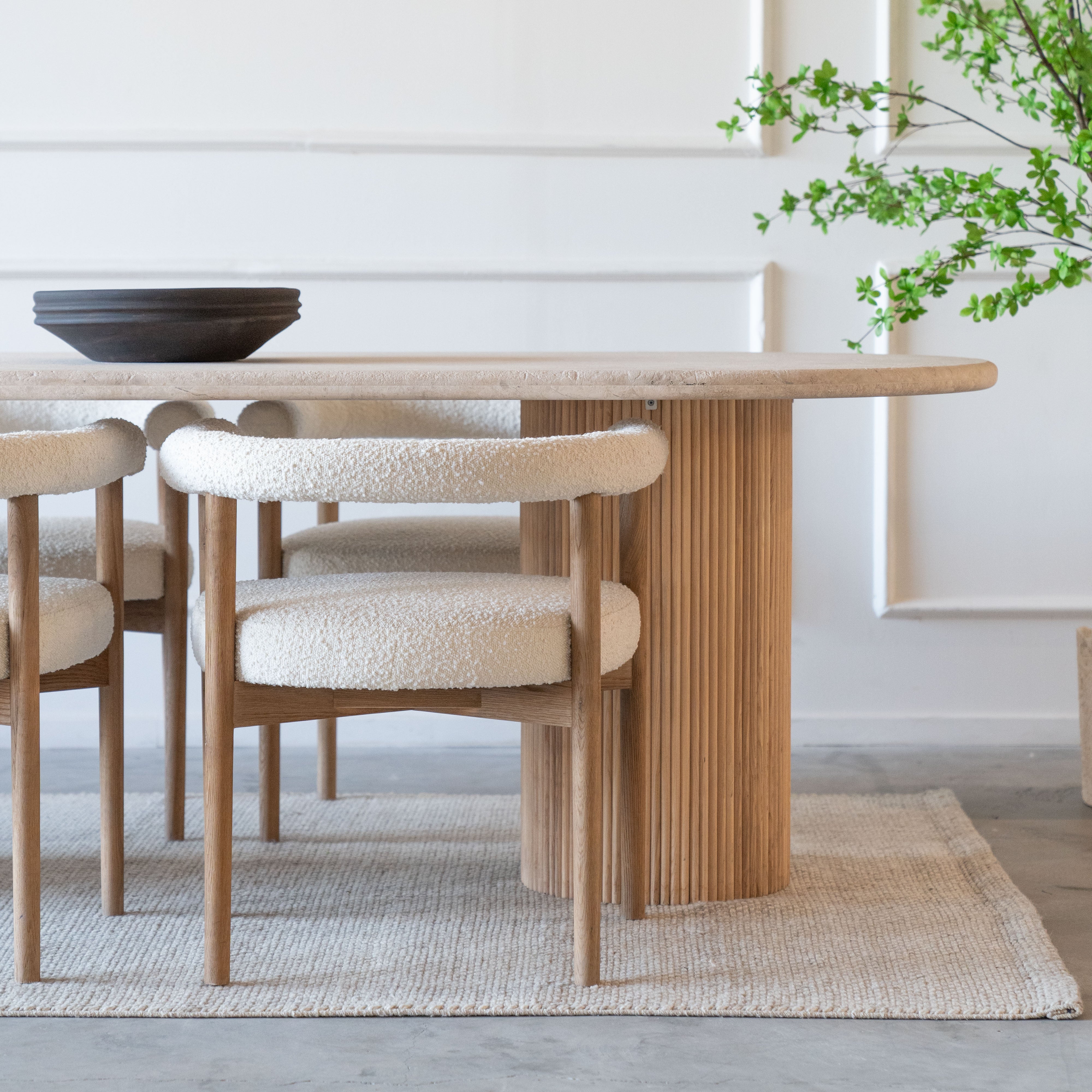 Palm Oval Dining Table - Dining Table - WS Living - UAE Modern Home Furniture Stores in Dubai