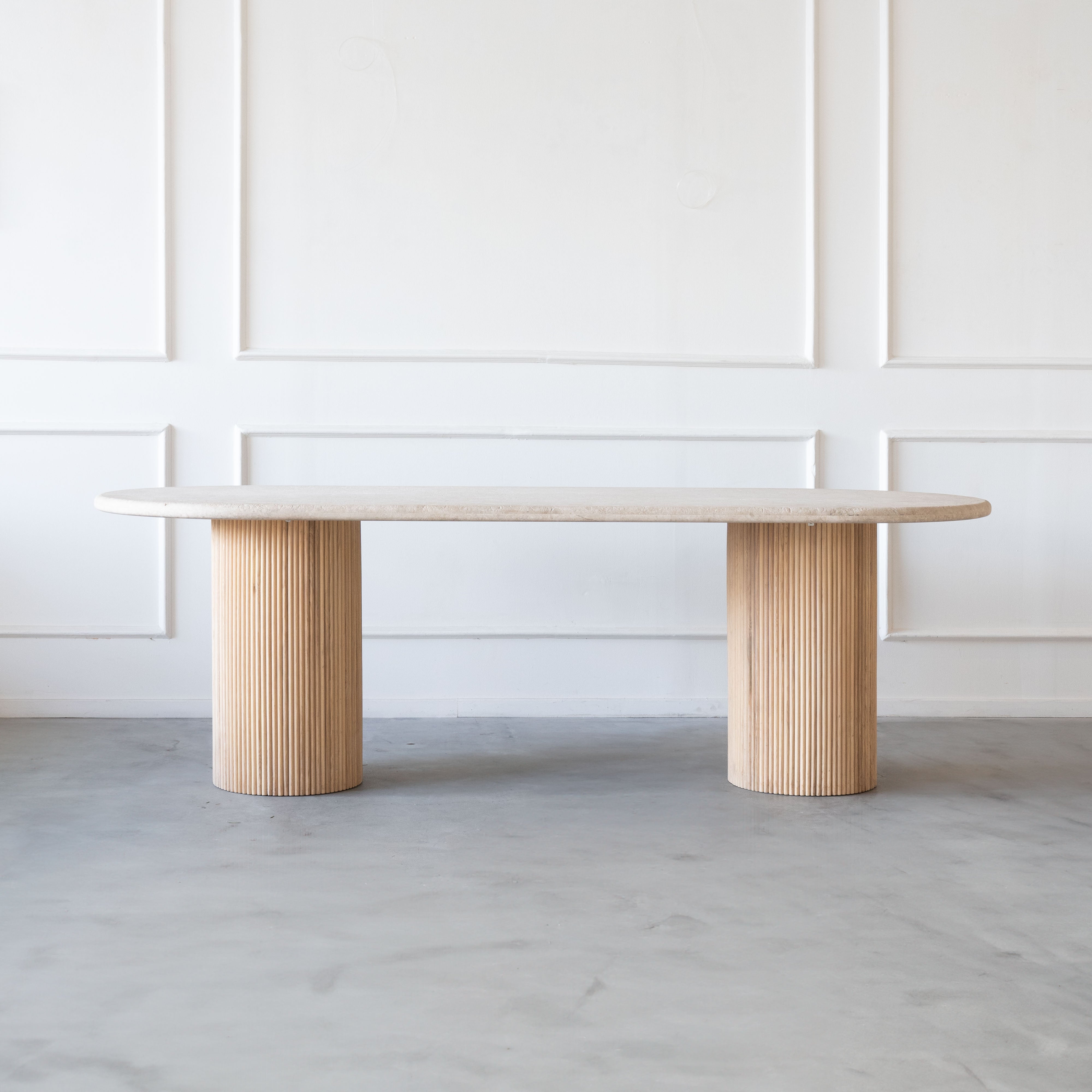 Palm Oval Dining Table - Dining Table - WS Living Furniture Furniture Store in Dubai
