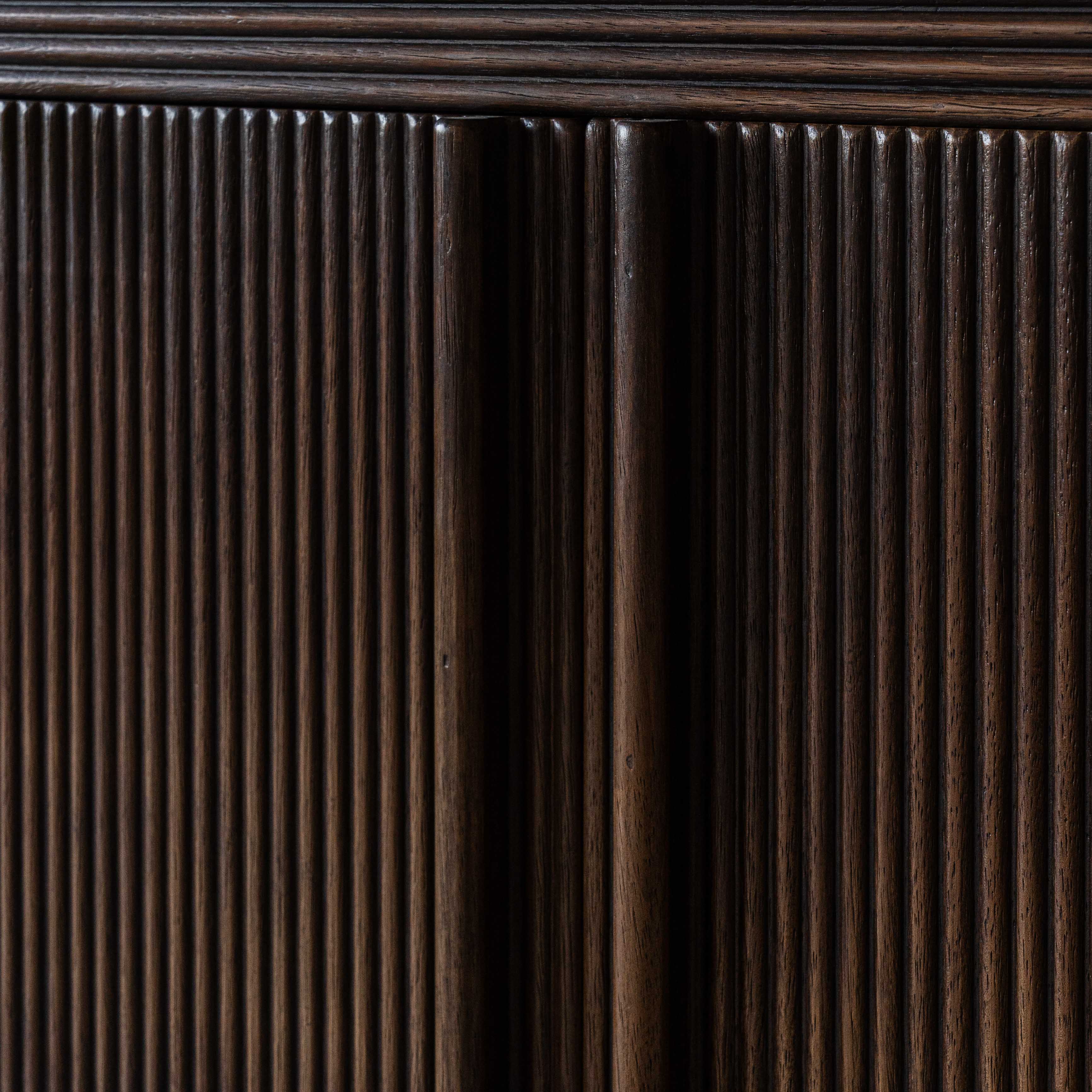 Noah Solid Oak Wood Classic Style Curve Edge Sideboard - GD139-A - TV Units - WS Living Furniture Furniture Store in Dubai
