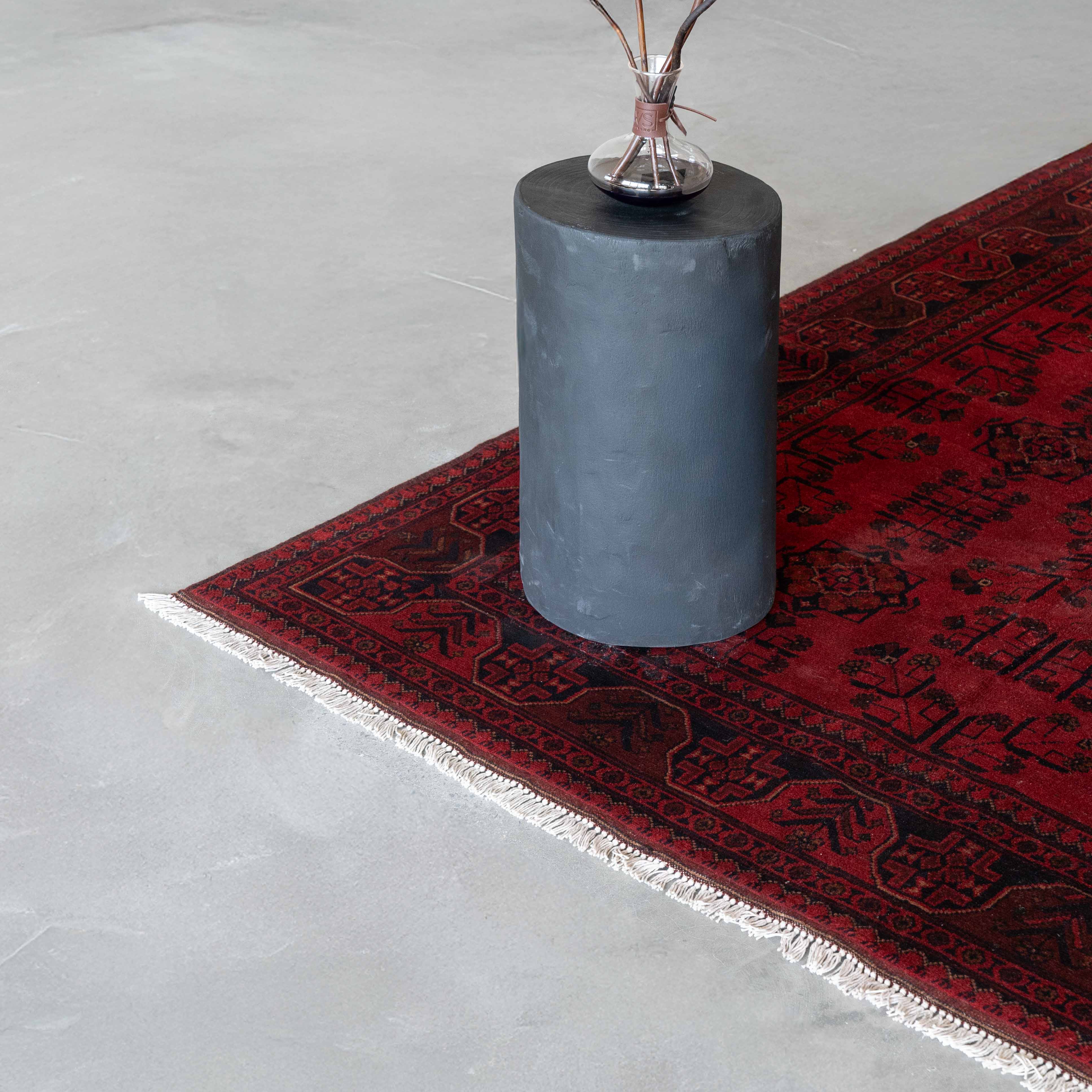 Noble Handcrafted Red Vintage Style Wool Afghan Rug - Rug - WS Living Furniture Furniture Store in Dubai