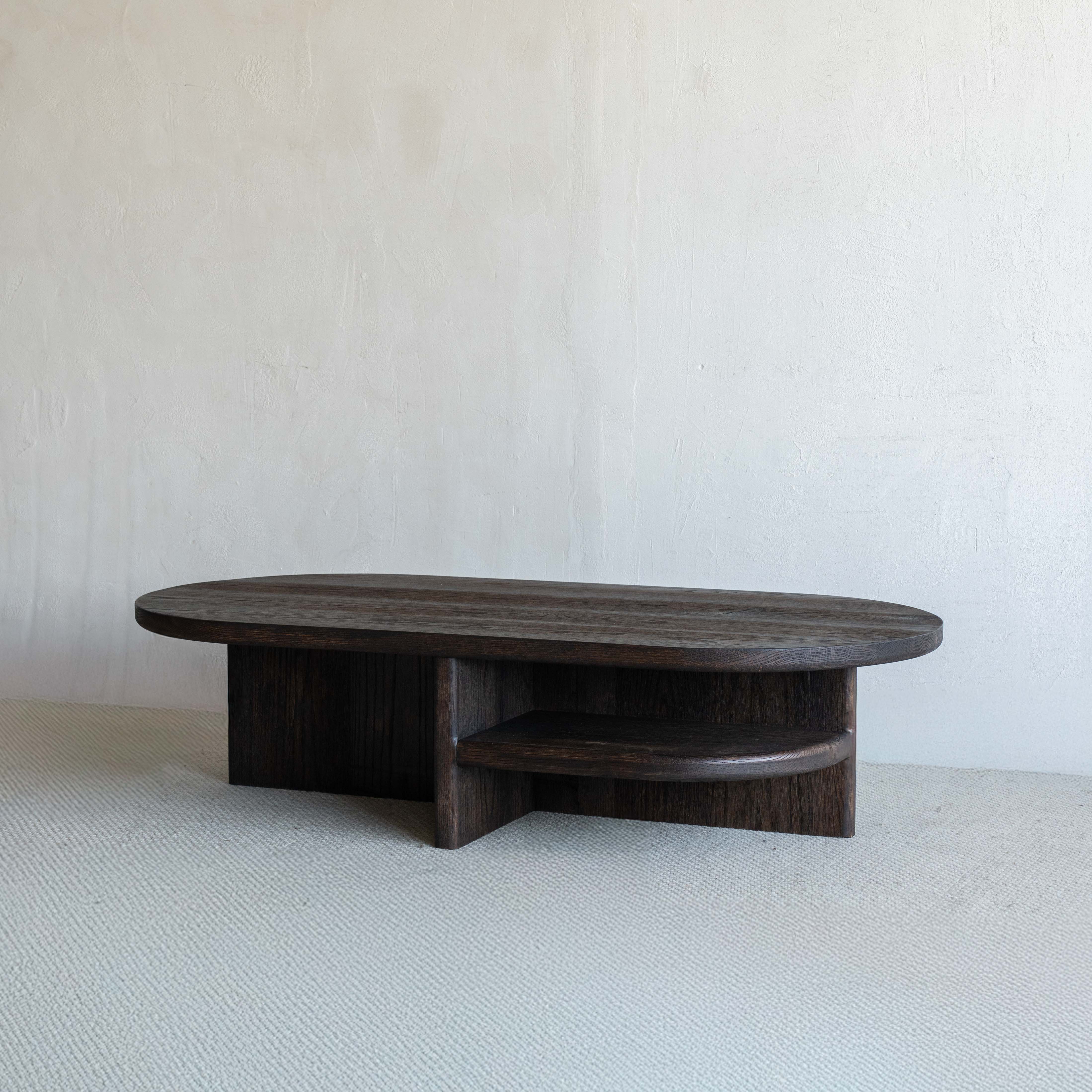 Harper Dark Wook Coffee Table With Shelf