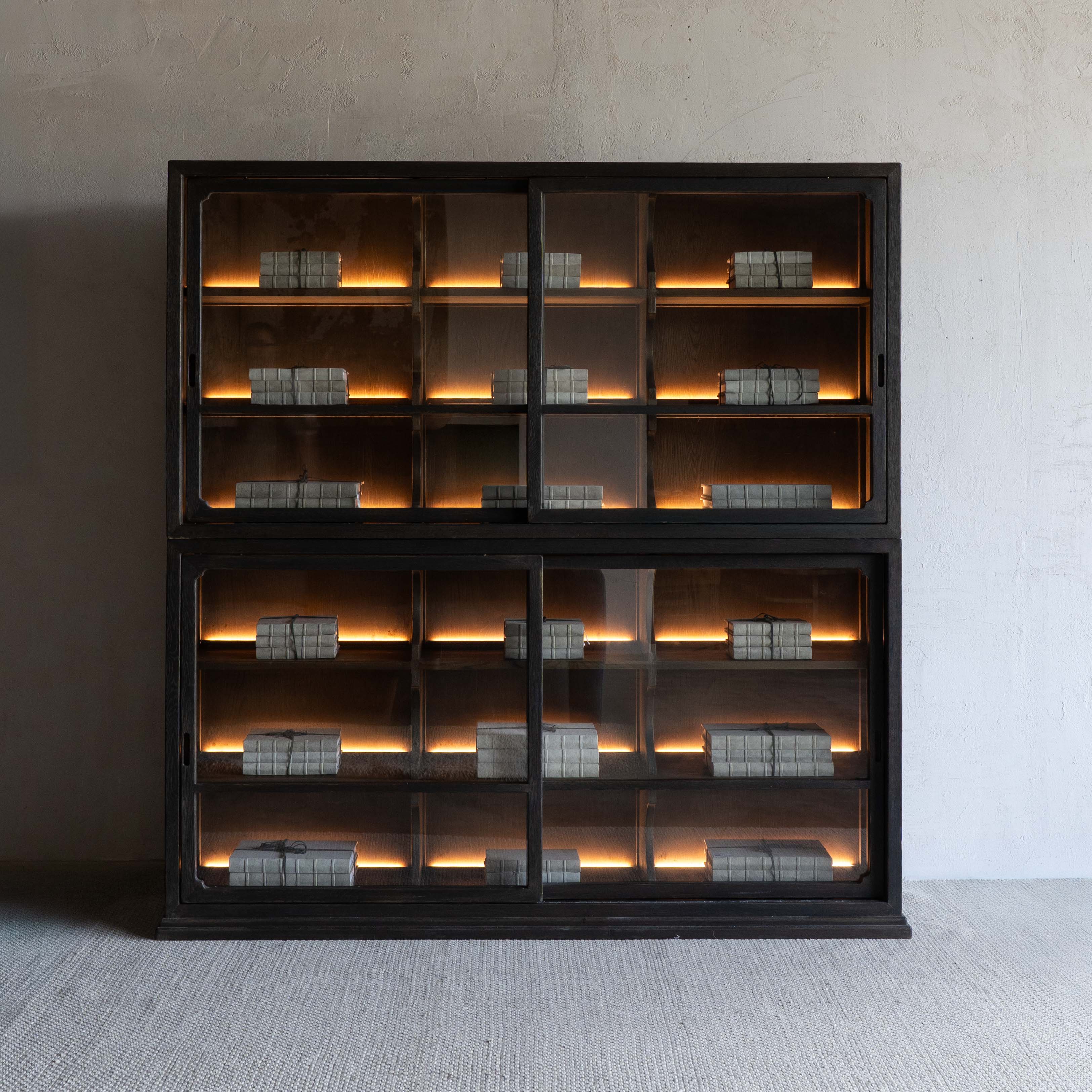 Nova Glass Cabinet & Shelving Unit With LED lights - Cabinets - WS Living Furniture  Furniture Store in Dubai