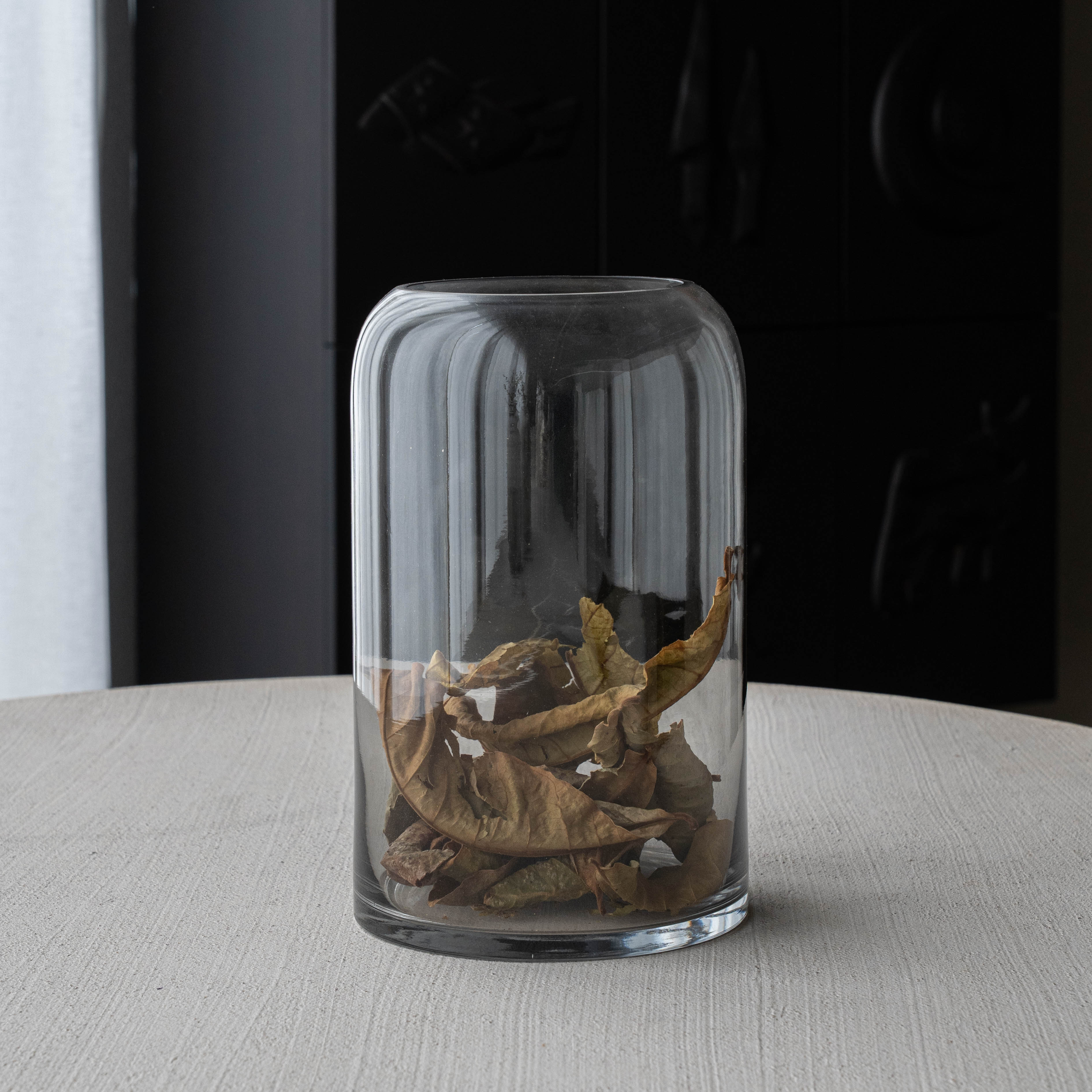 Odessa Decorative Glass Vase | Flower Pot (CLEAR) - Vase - WS Living Furniture Furniture Store in Dubai