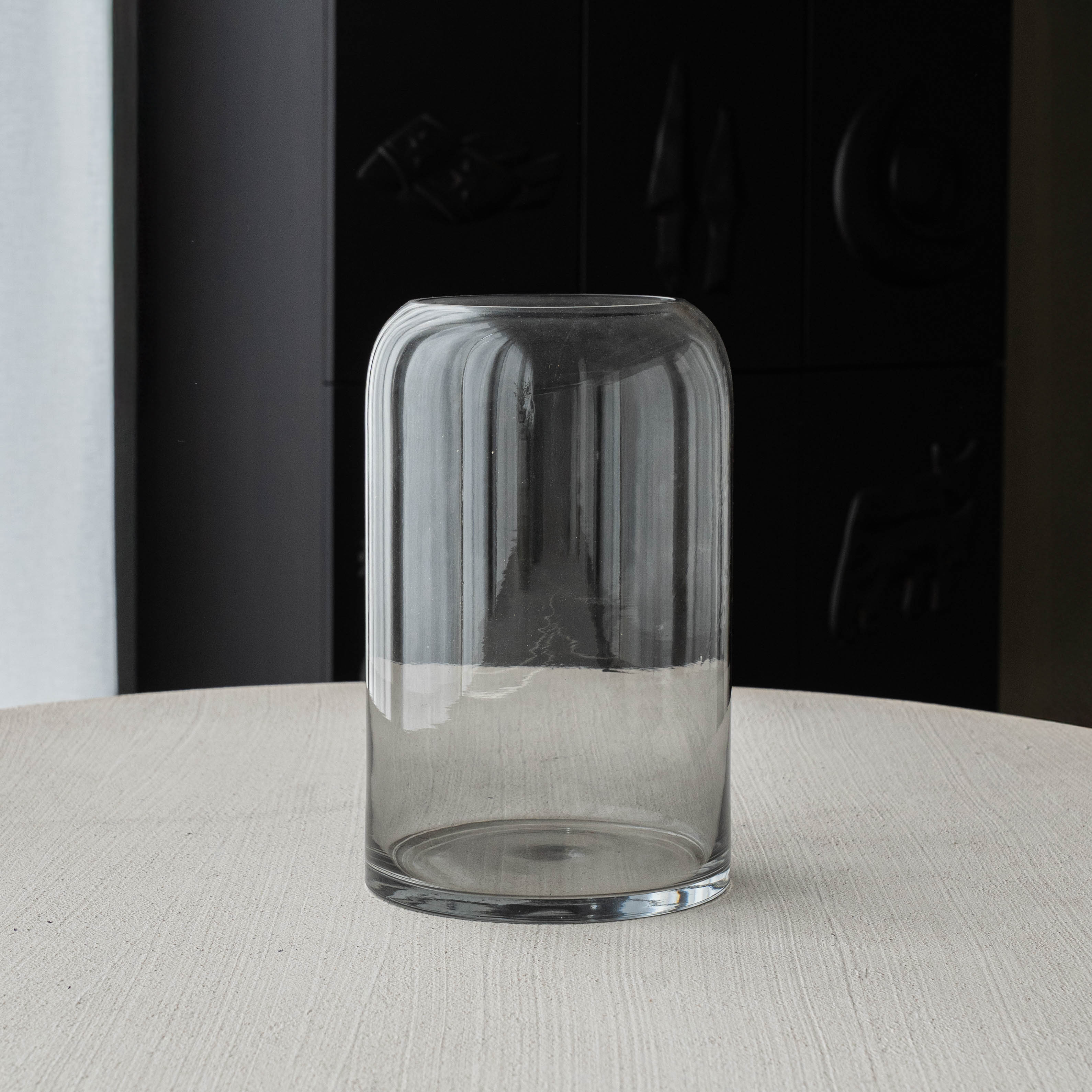 Odessa Decorative Glass Vase | Flower Pot (CLEAR) - Vase - WS Living Furniture Furniture Store in Dubai