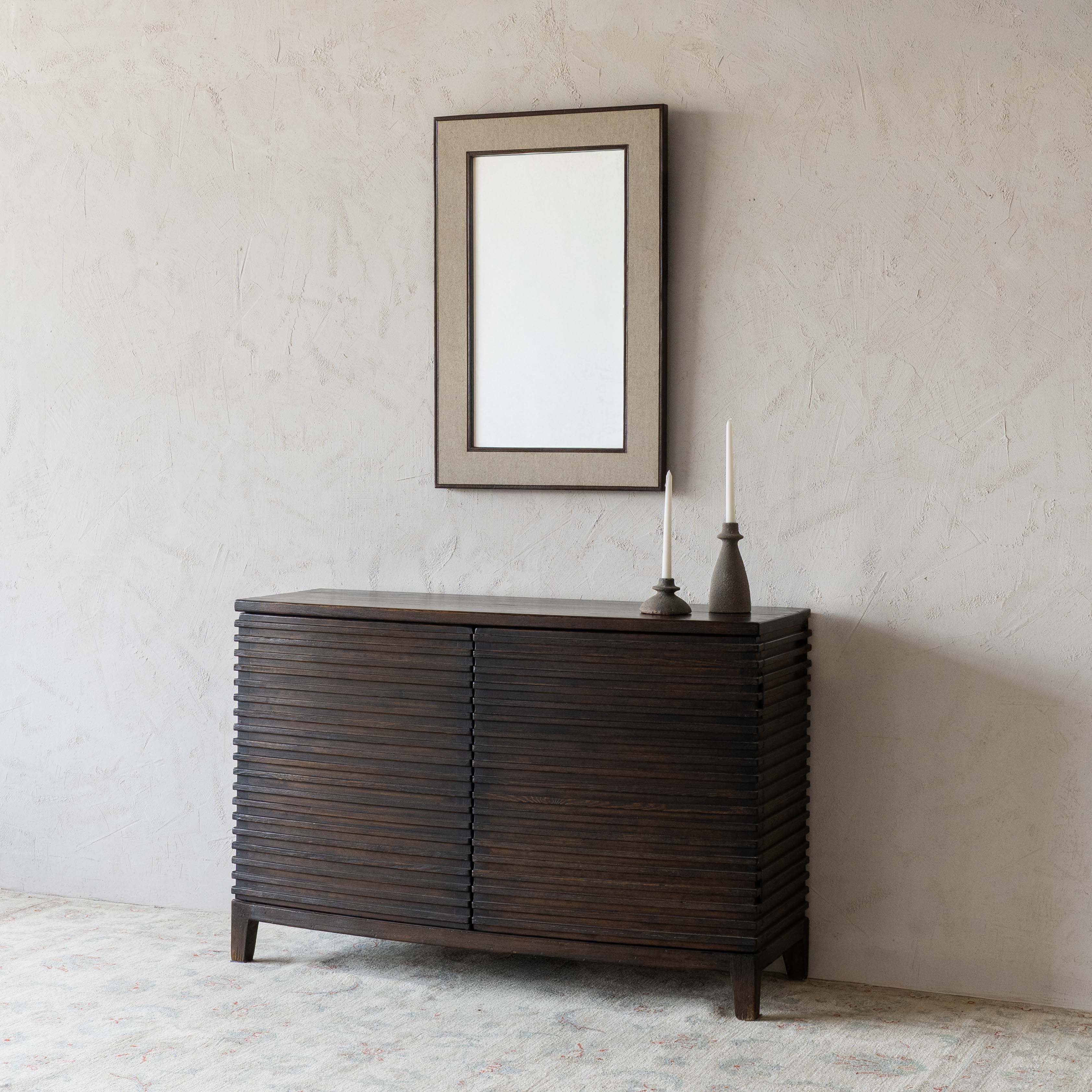 Odin Dark Solid Wood Vintage Style Cabinet - GD325-A - Cabinets - WS Living Furniture Home Furniture Stores in Dubai