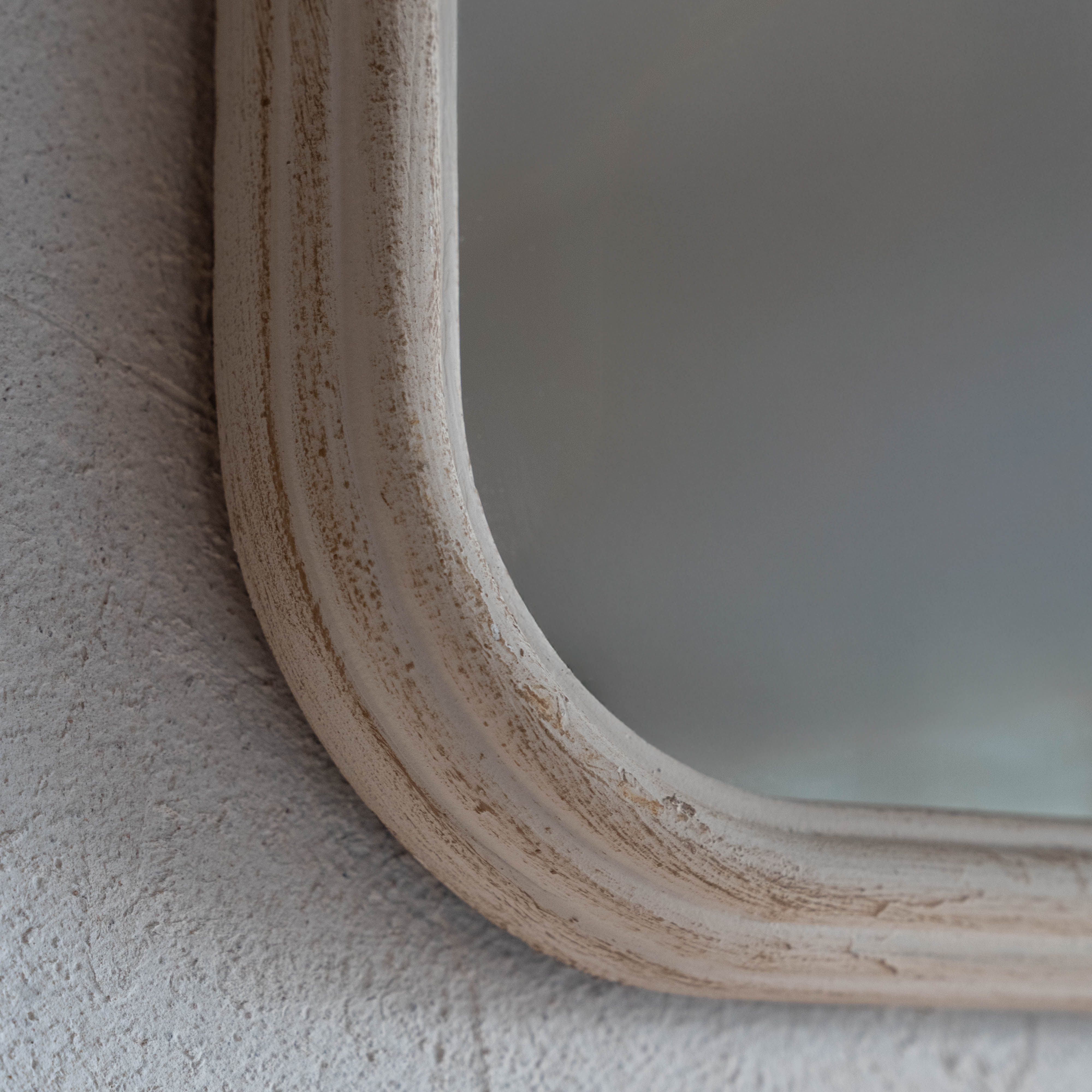 Olivia Taupe Antique Small Wall Mirror