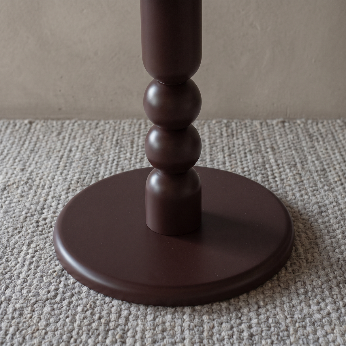 Orlena Sculptural Side Table - BROWN