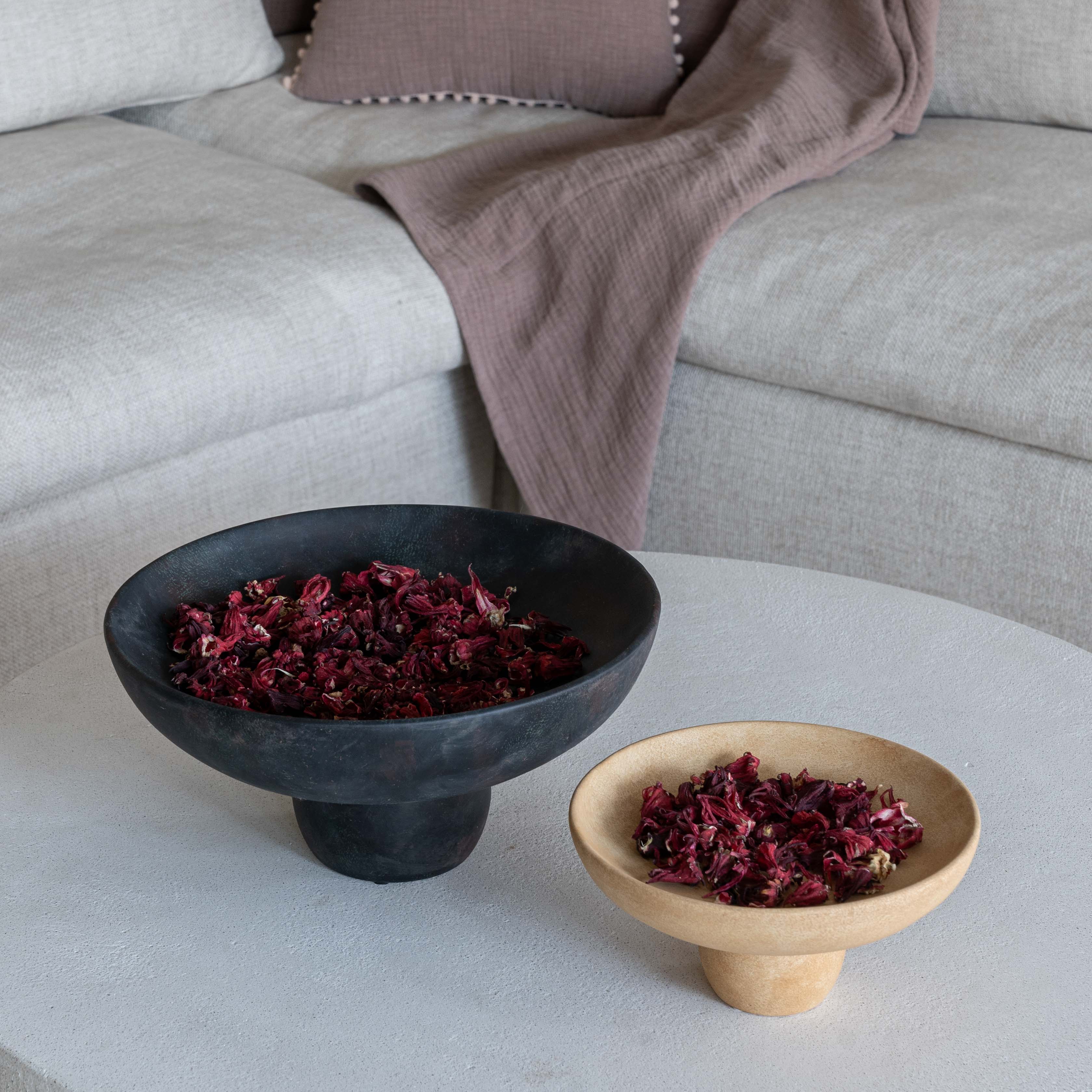 Relic Black & Beige Decorative Fruit Bowl | Table Bowl - Bowls - WS Living Furniture Furniture Store in Dubai