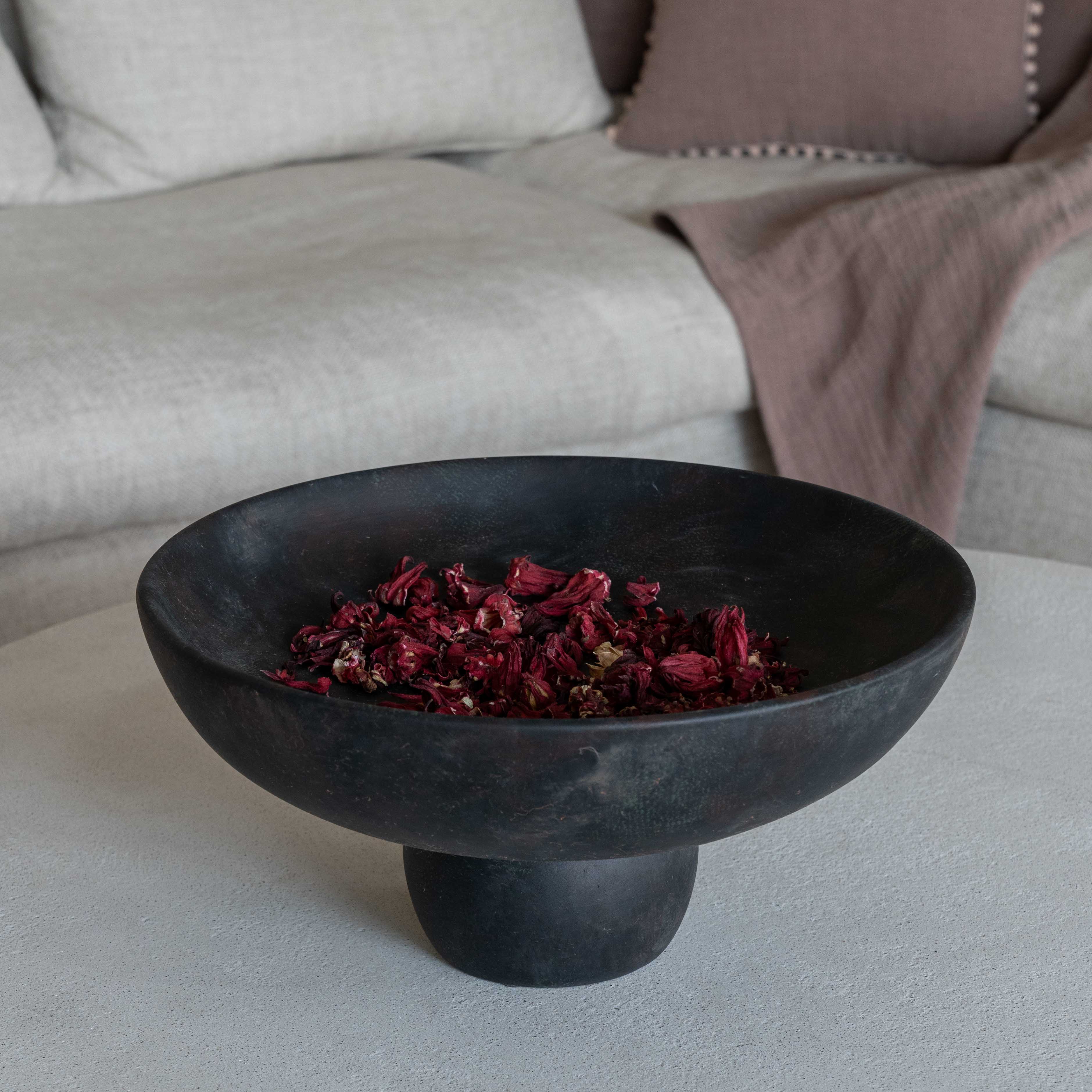 Relic Black & Beige Decorative Fruit Bowl | Table Bowl - Bowls - WS Living Furniture Furniture Store in Dubai