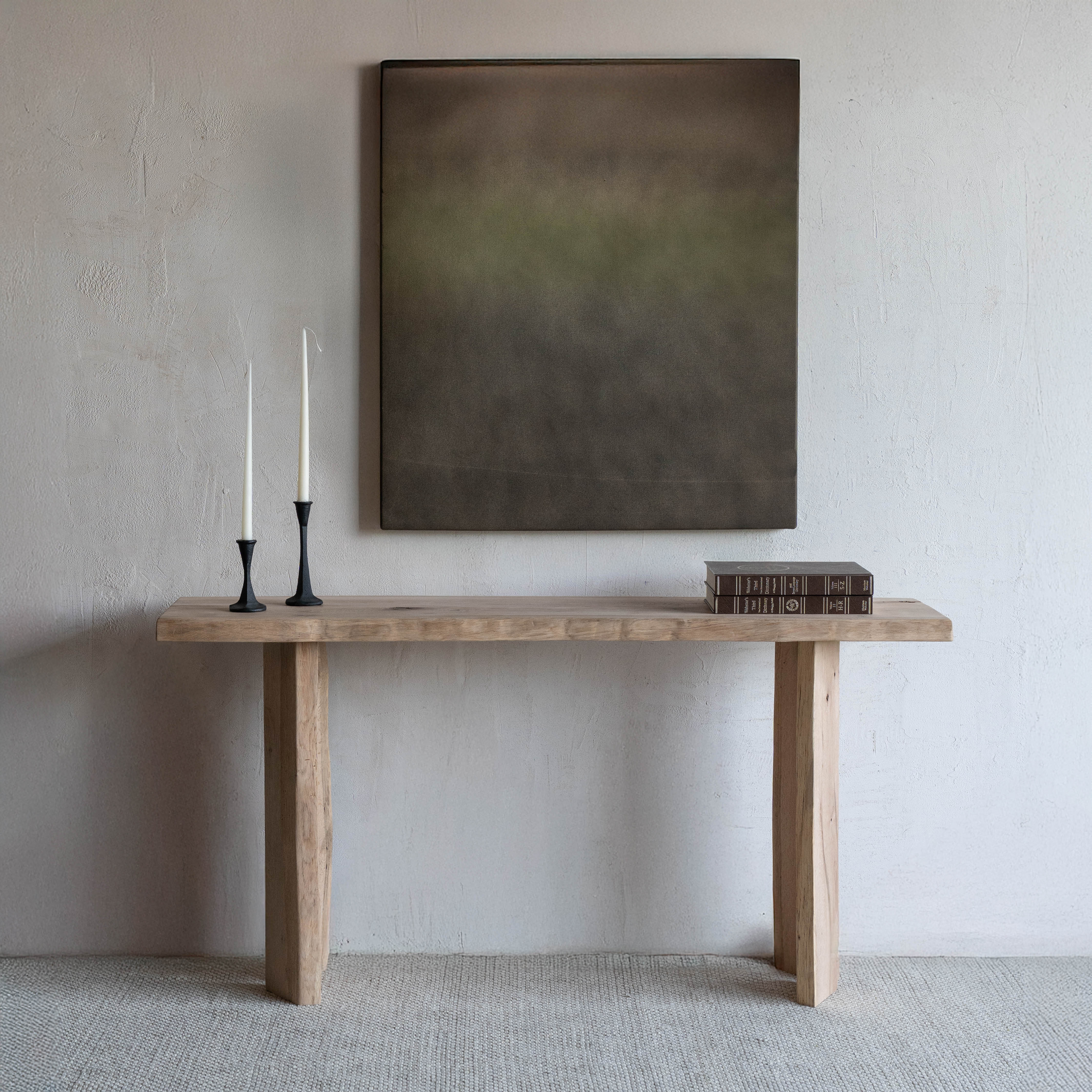 Palma Solid Oak Wood Console Table - Console Tables - WS Living Furniture Furniture Store in Dubai