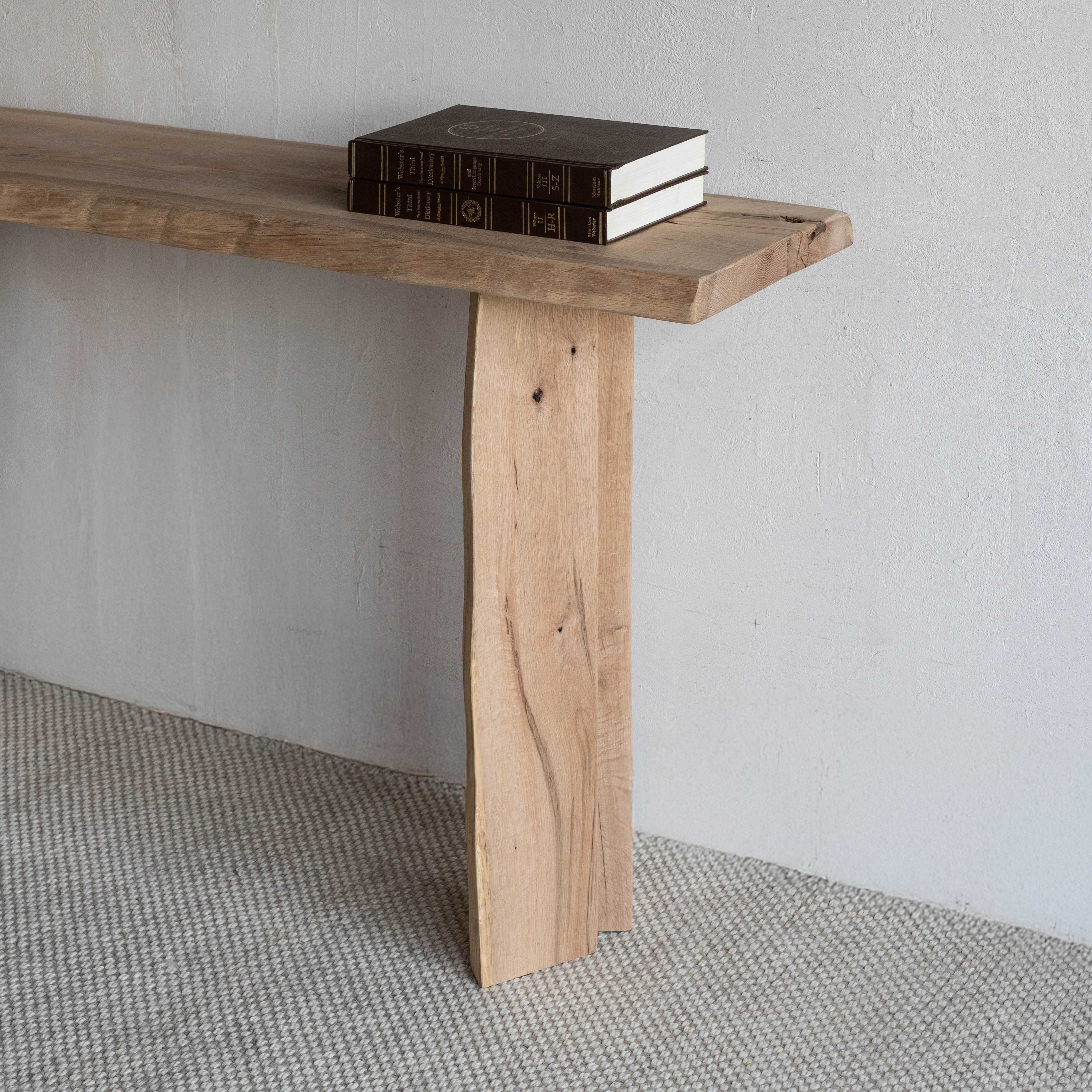 Palma Solid Oak Wood Console Table - Console Tables - WS Living Furniture Furniture Store in Dubai