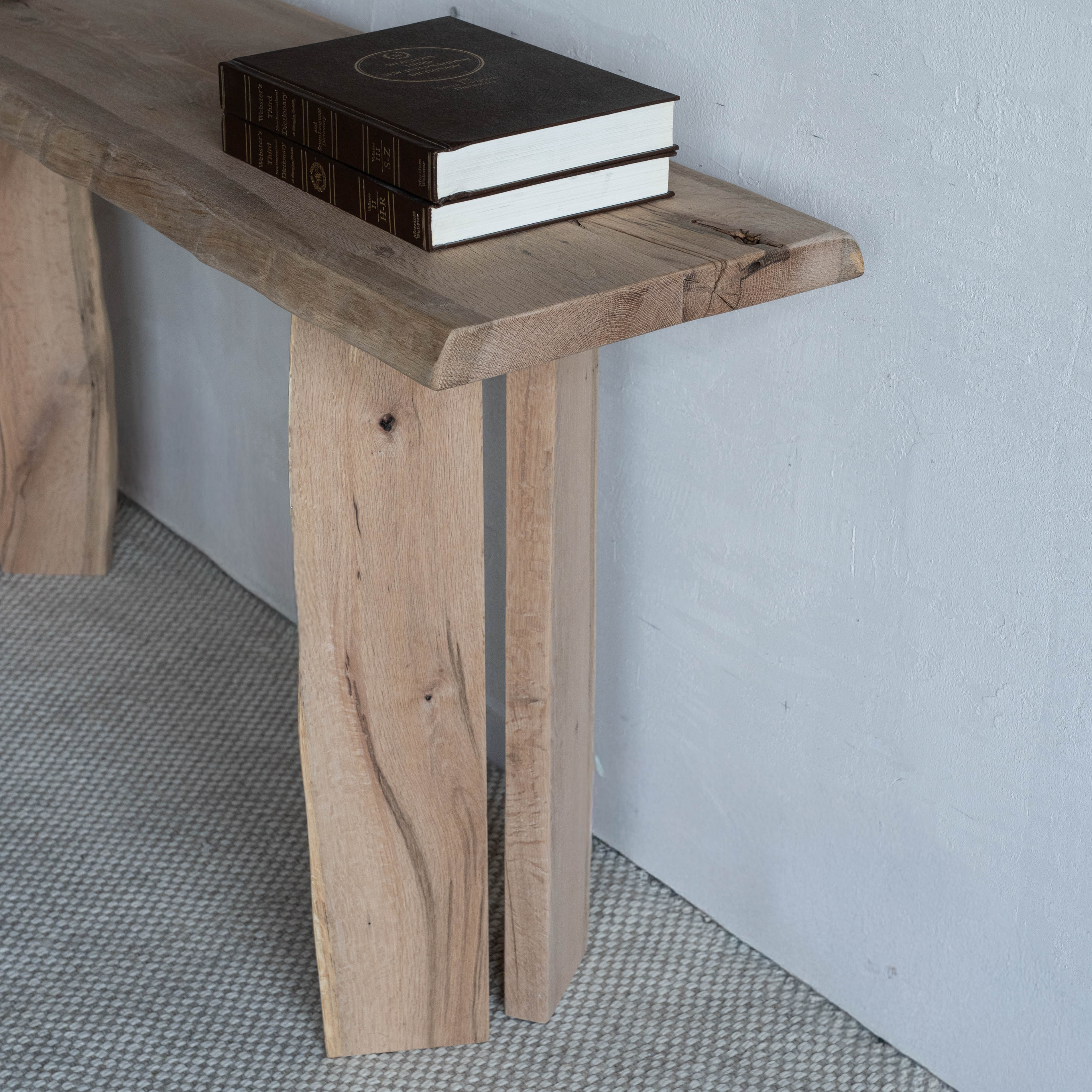 Palma Solid Oak Wood Console Table - Console Tables - WS Living Furniture Furniture Store in Dubai