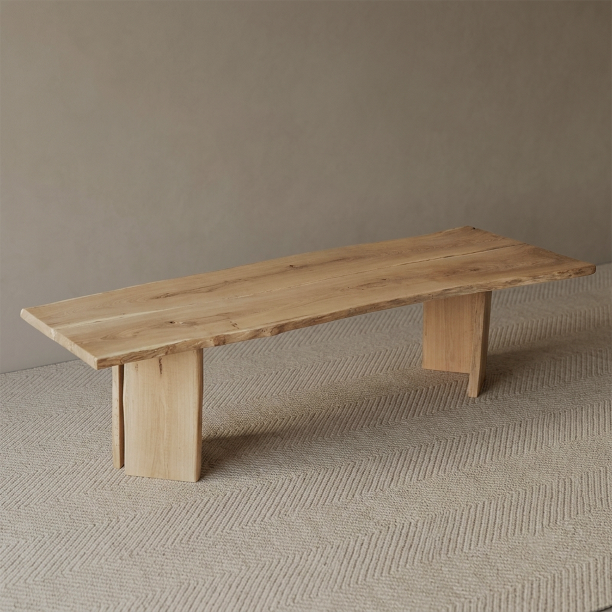 Palma Solid Oak Wood Long Dining Table