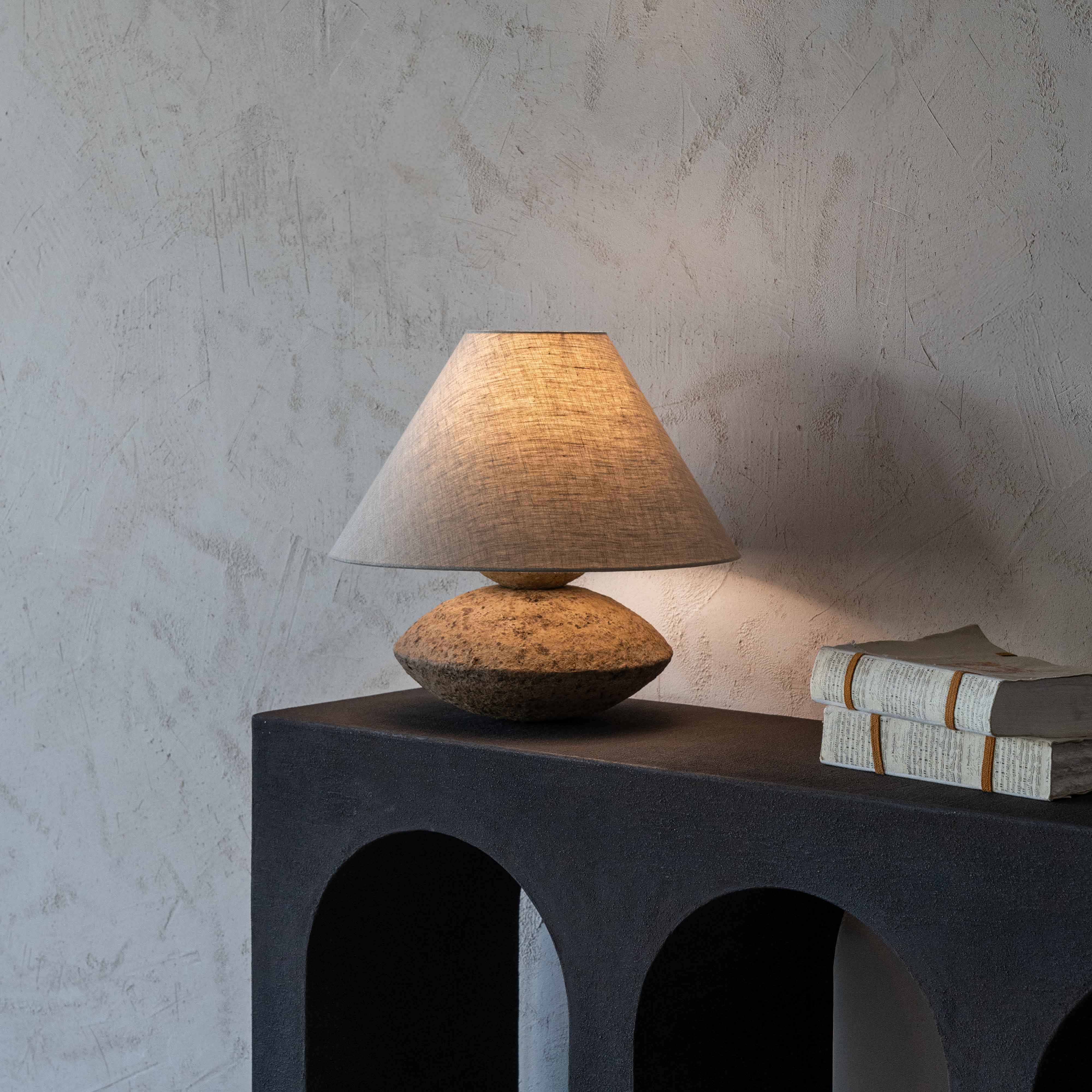 Paper & Petal Rustic Paper Mâché Artisan Table Lamp - Table Lamps - WS Living Furniture  Furniture Store in Dubai