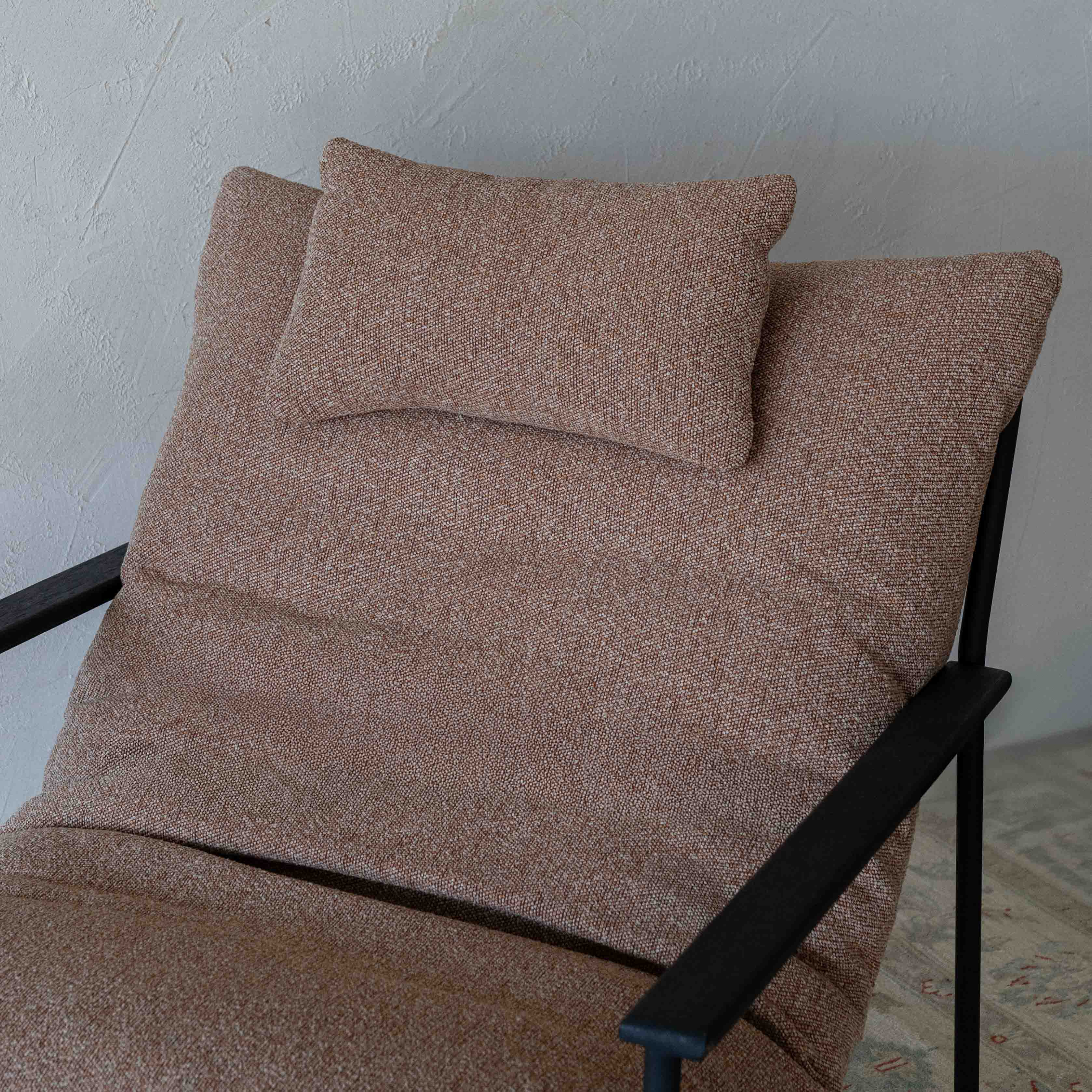Pavia Modern Lounge Chair With Headrest - Brown - Arm chair - WS Living Furniture Home Furniture Stores in Dubai