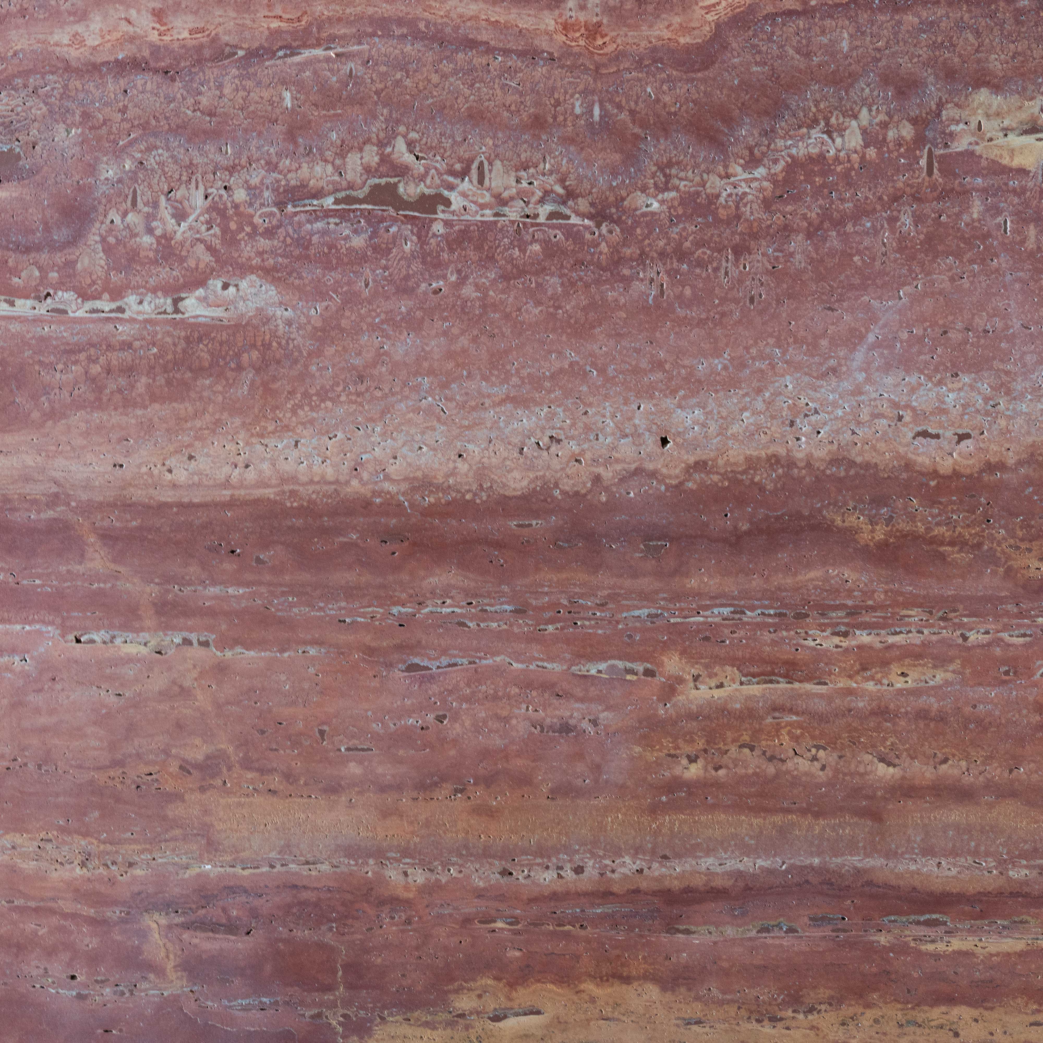 Palm Rectangle Pink Travertine Marble Coffee Table - Coffee Tables - WS Living - UAE Modern Home Furniture Stores in Dubai