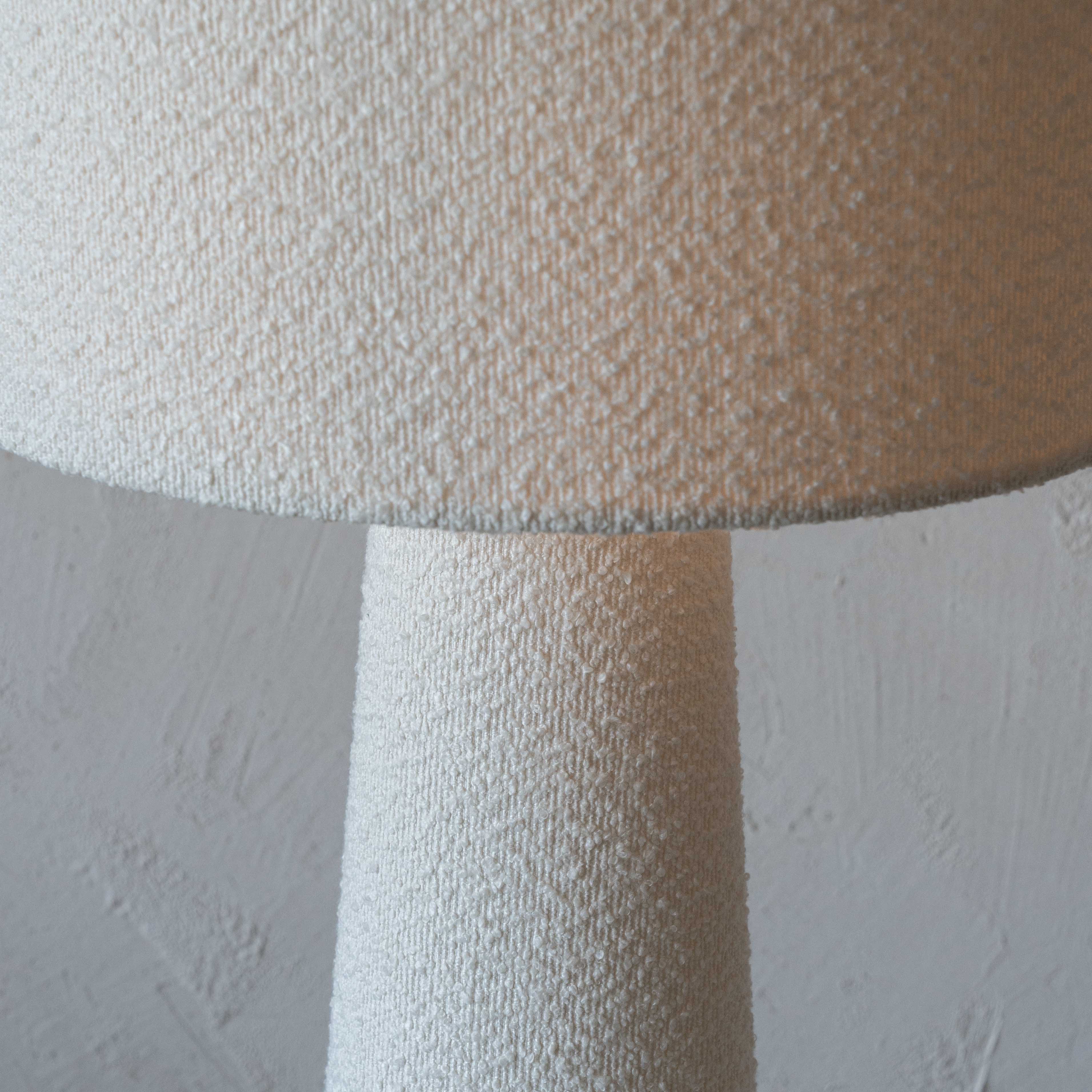 Pollux White Boucle Floor Lamp - Lamps - WS Living Furniture  Furniture Store in Dubai