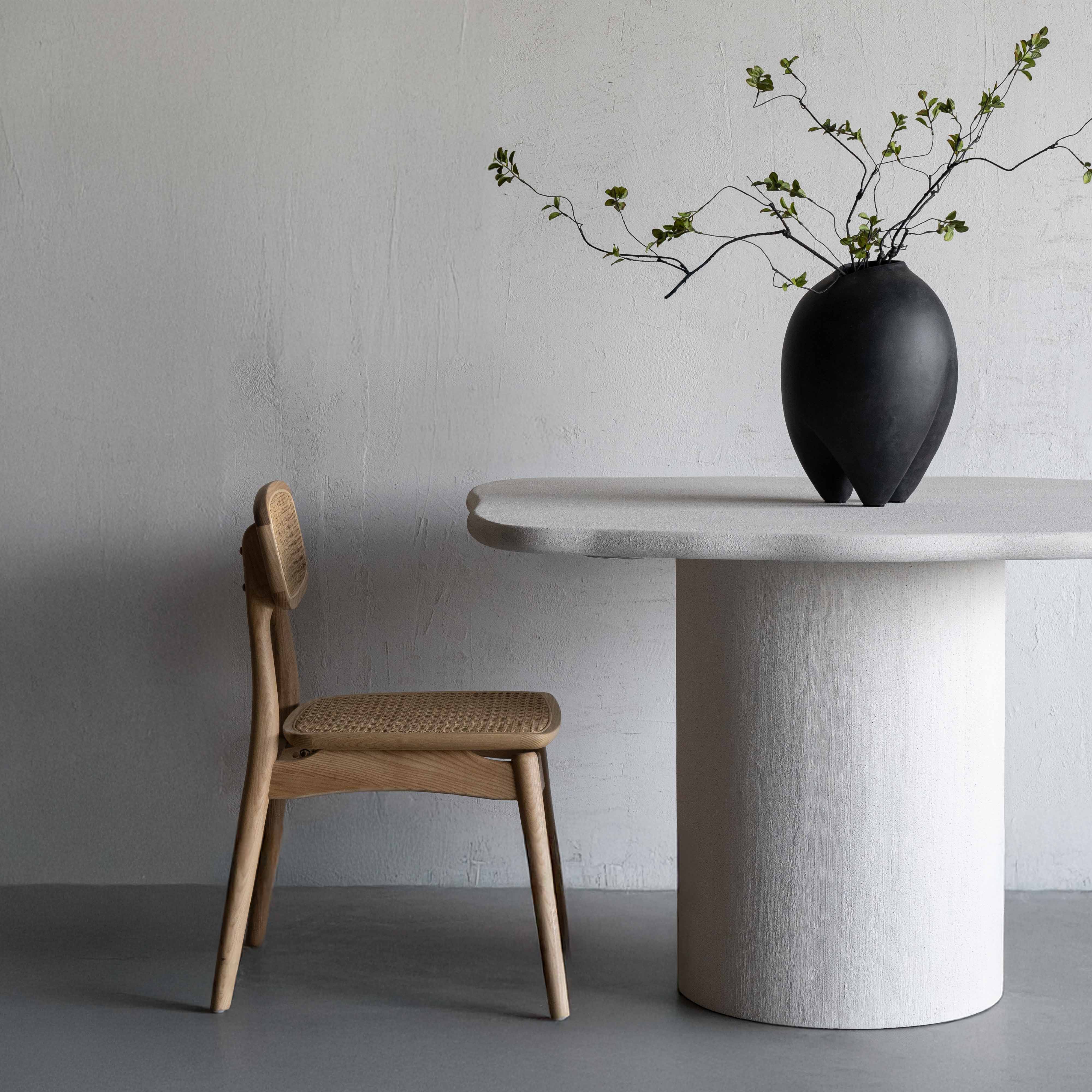 Rattan Dreams Natural Solid Ash Wood Rattan Dining Chair - LJ1232