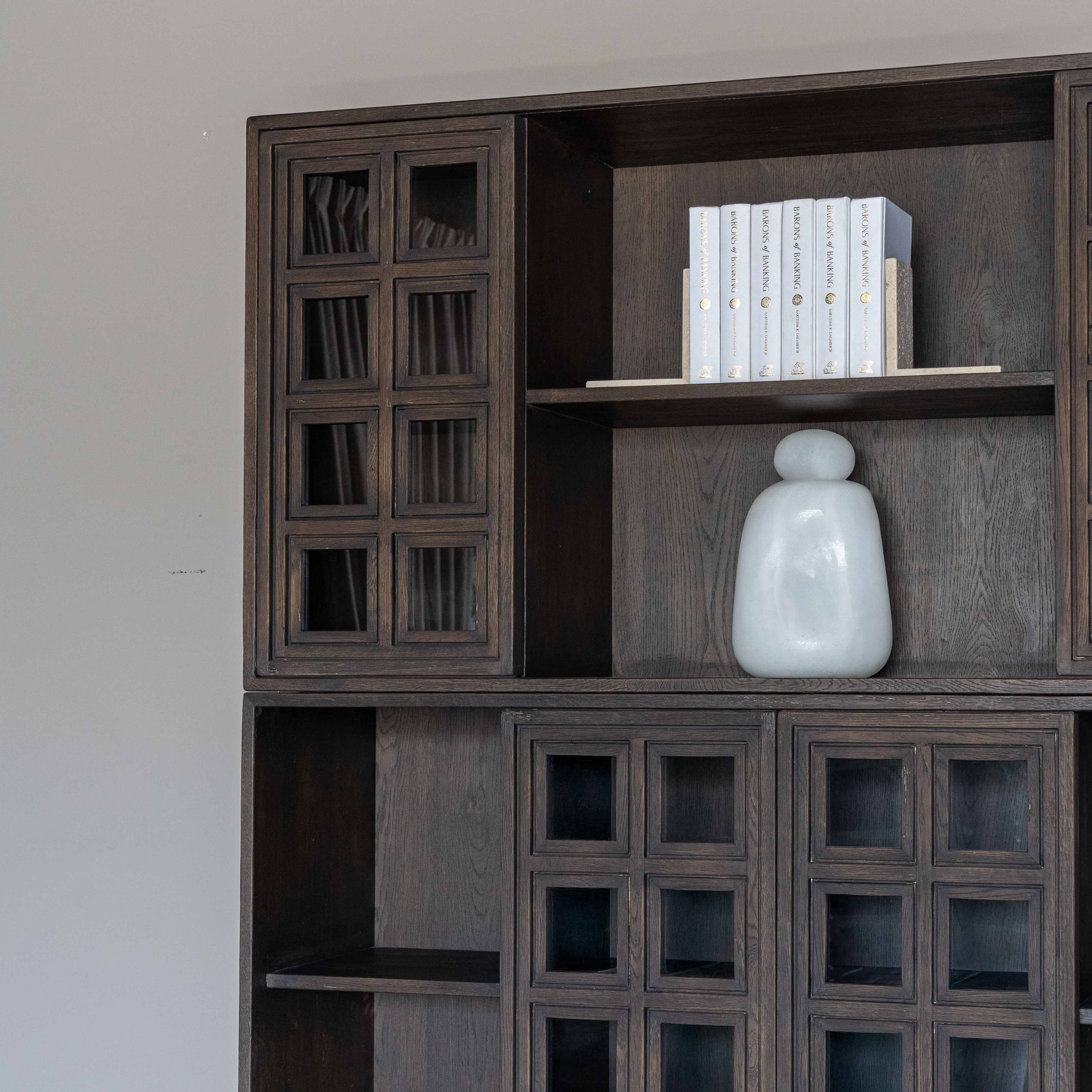 Rocco Japanese Style Wabi-Sabi Bookshelf & Large Shelving Unit - Shelves - WS Living Furniture Furniture Store in Dubai