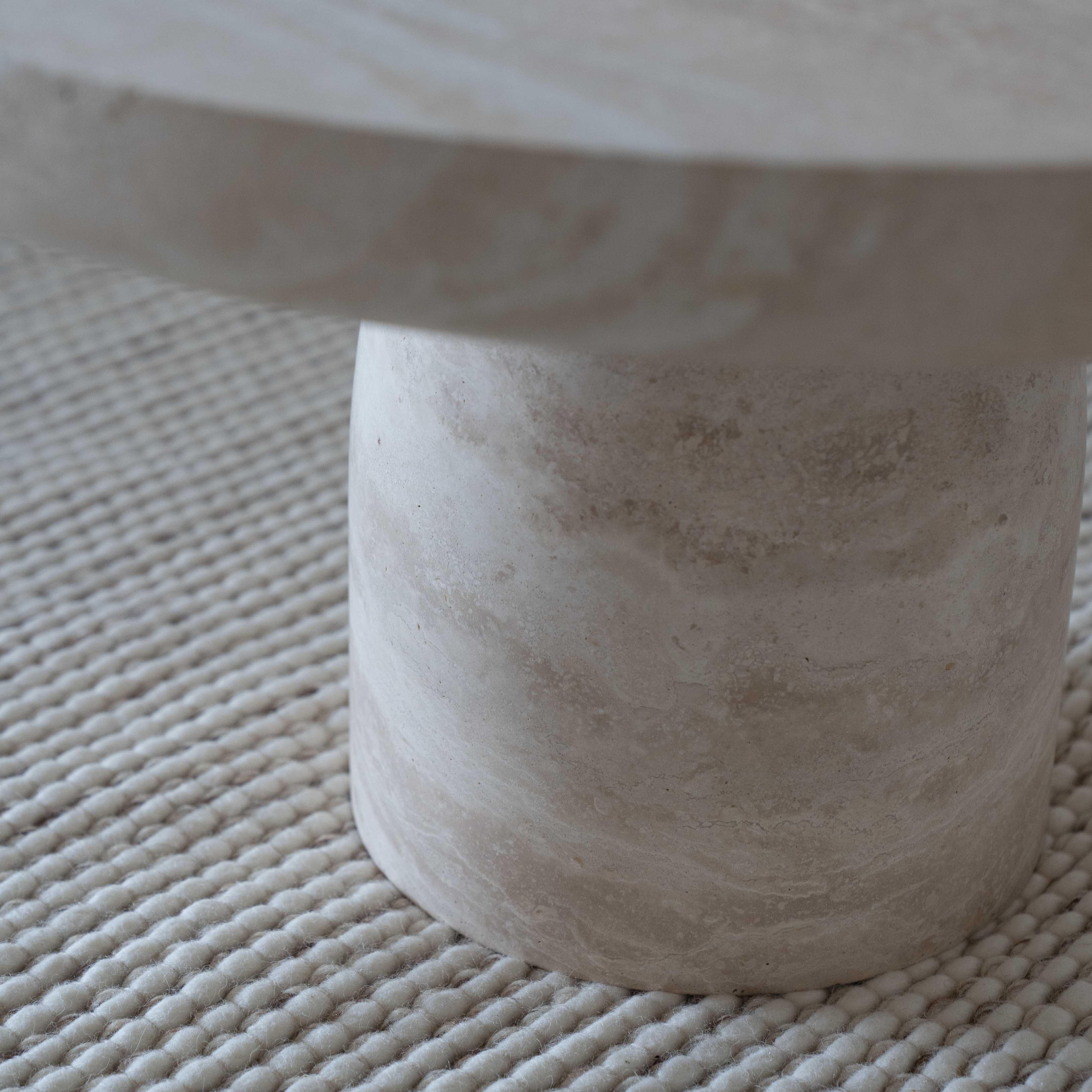 Rodha Modern Beige Natural Marble Coffee Table | Center Table - Coffee Tables - WS Living Furniture Furniture Store in Dubai
