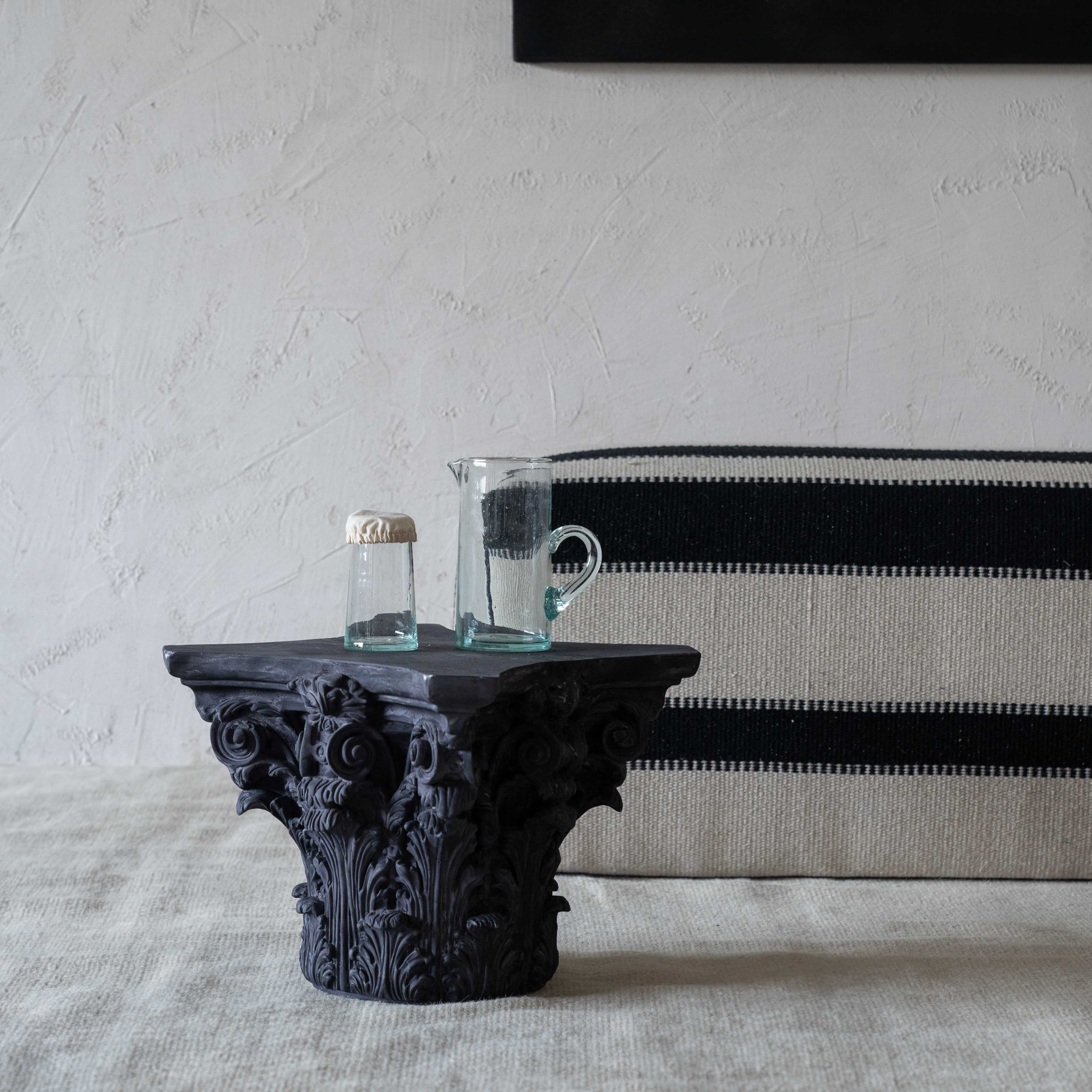 Roman Crown Decorative Ancient Object | Sculpture - Black - Side Table - WS Living Furniture Furniture Store in Dubai