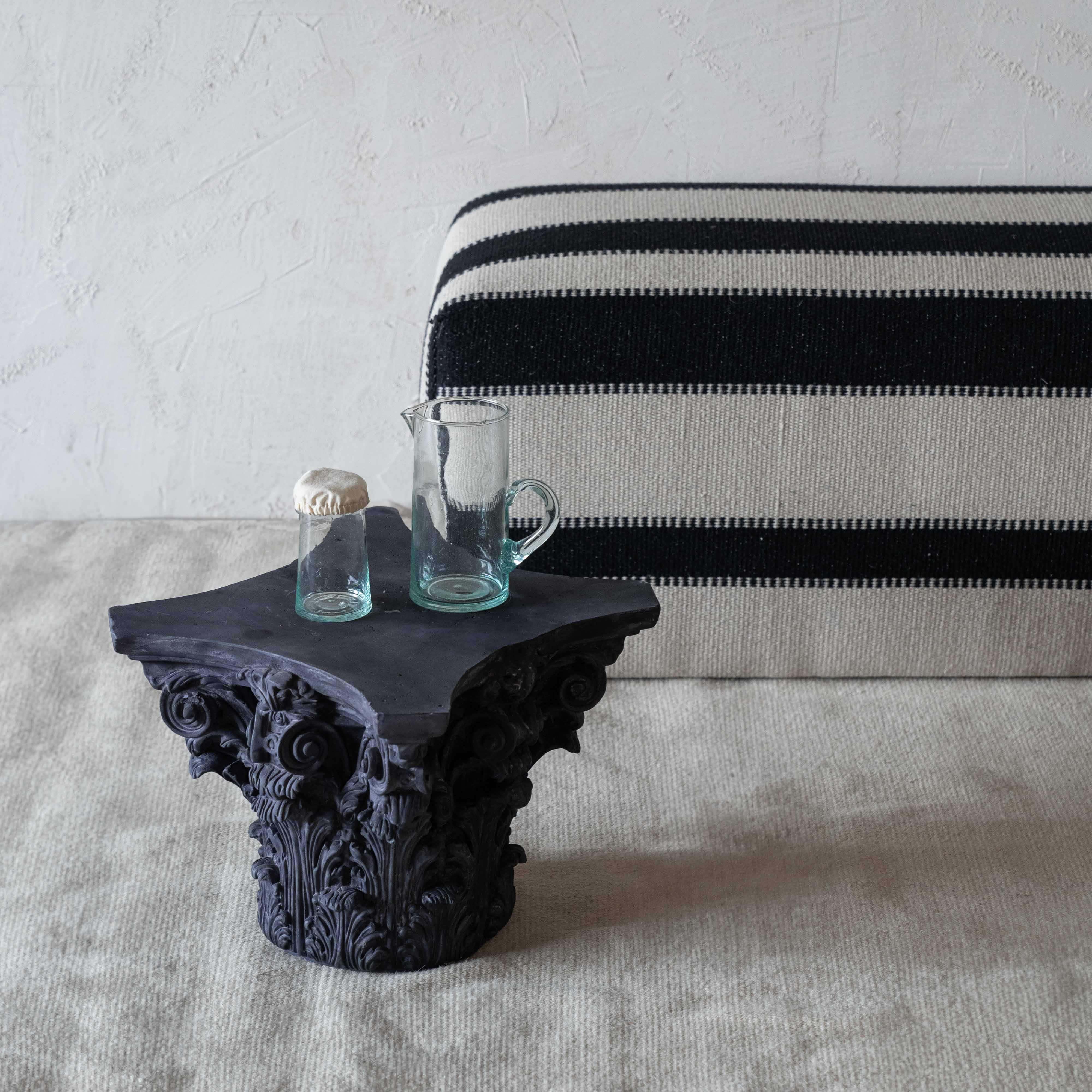 Roman Crown Decorative Ancient Object | Sculpture - Black - Side Table - WS Living Furniture Furniture Store in Dubai