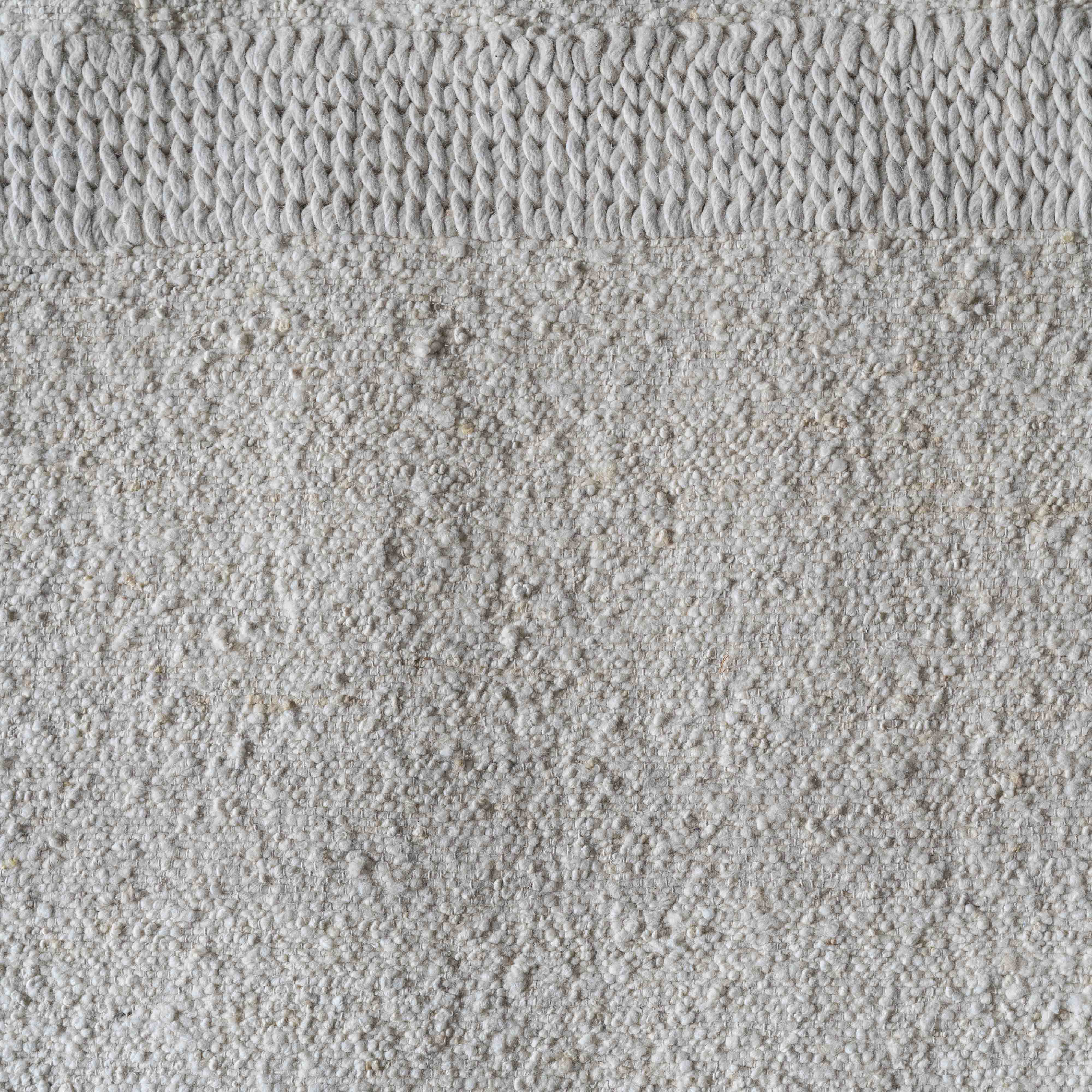 Ivory/Beige - D057 White Handcrafted Wool Rug - Rugs - WS Living Furniture Furniture Store in Dubai
