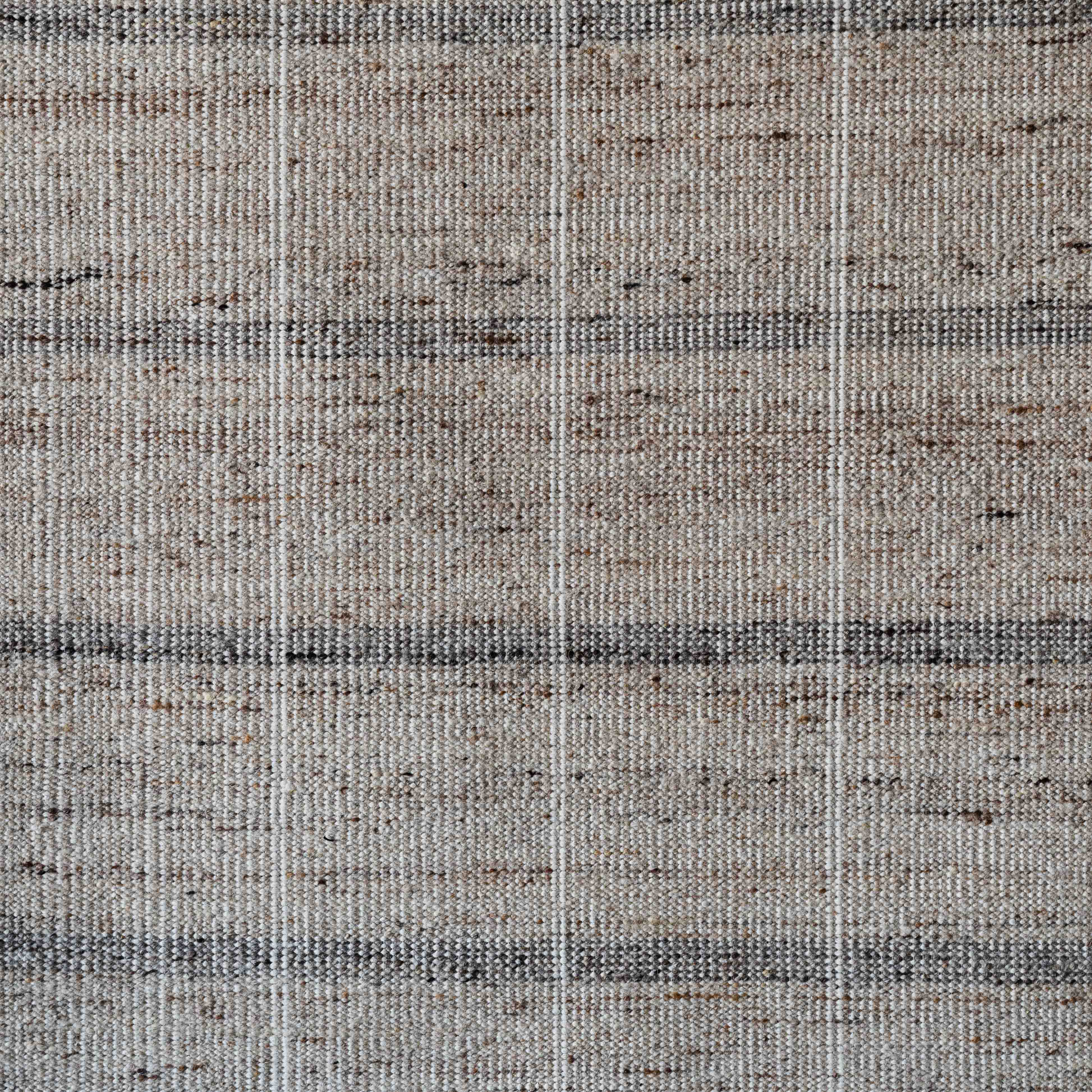 D064 - Beige Gray Handcrafted Wool Rug