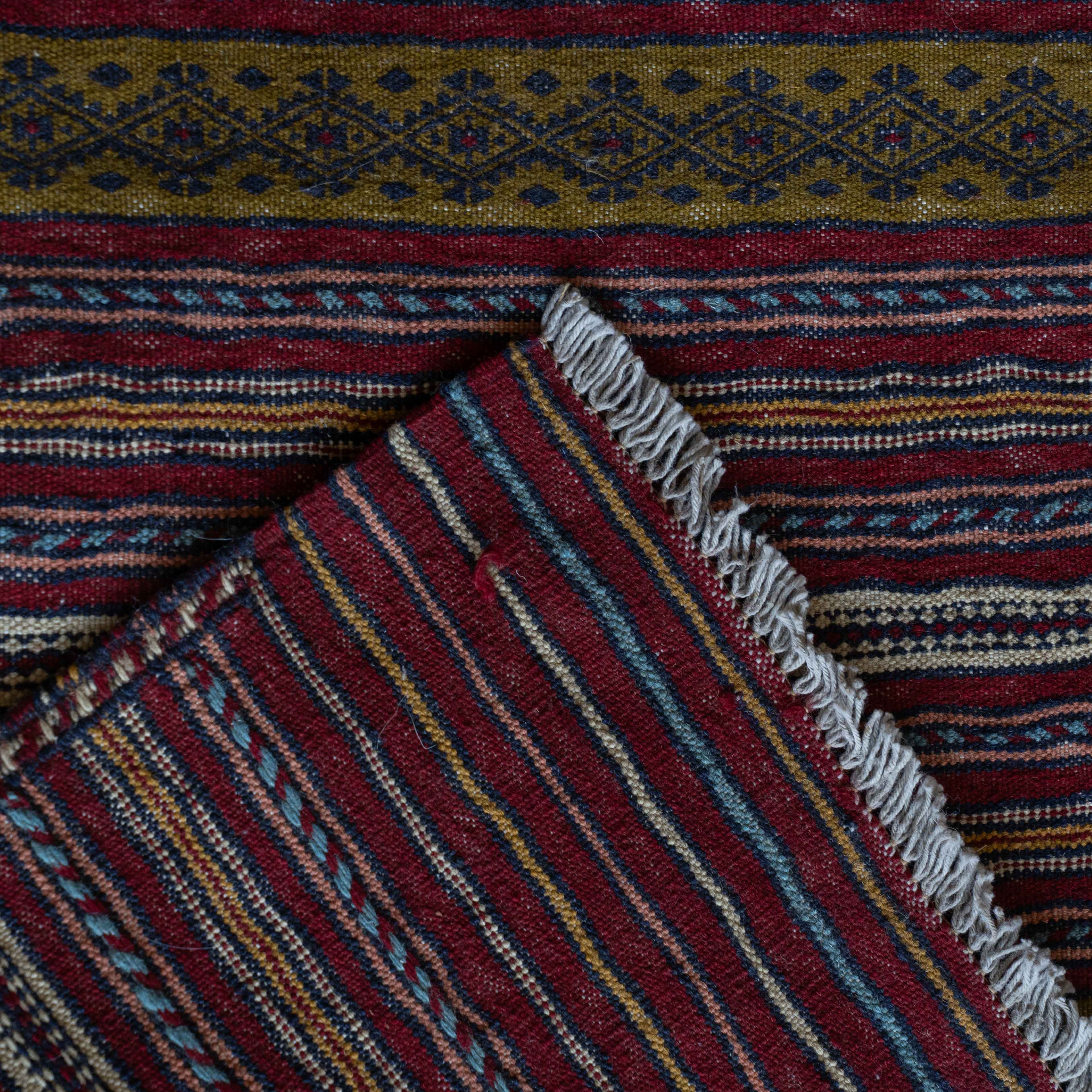 Aira Handcrafted Multi Kilim Runner Rug 01