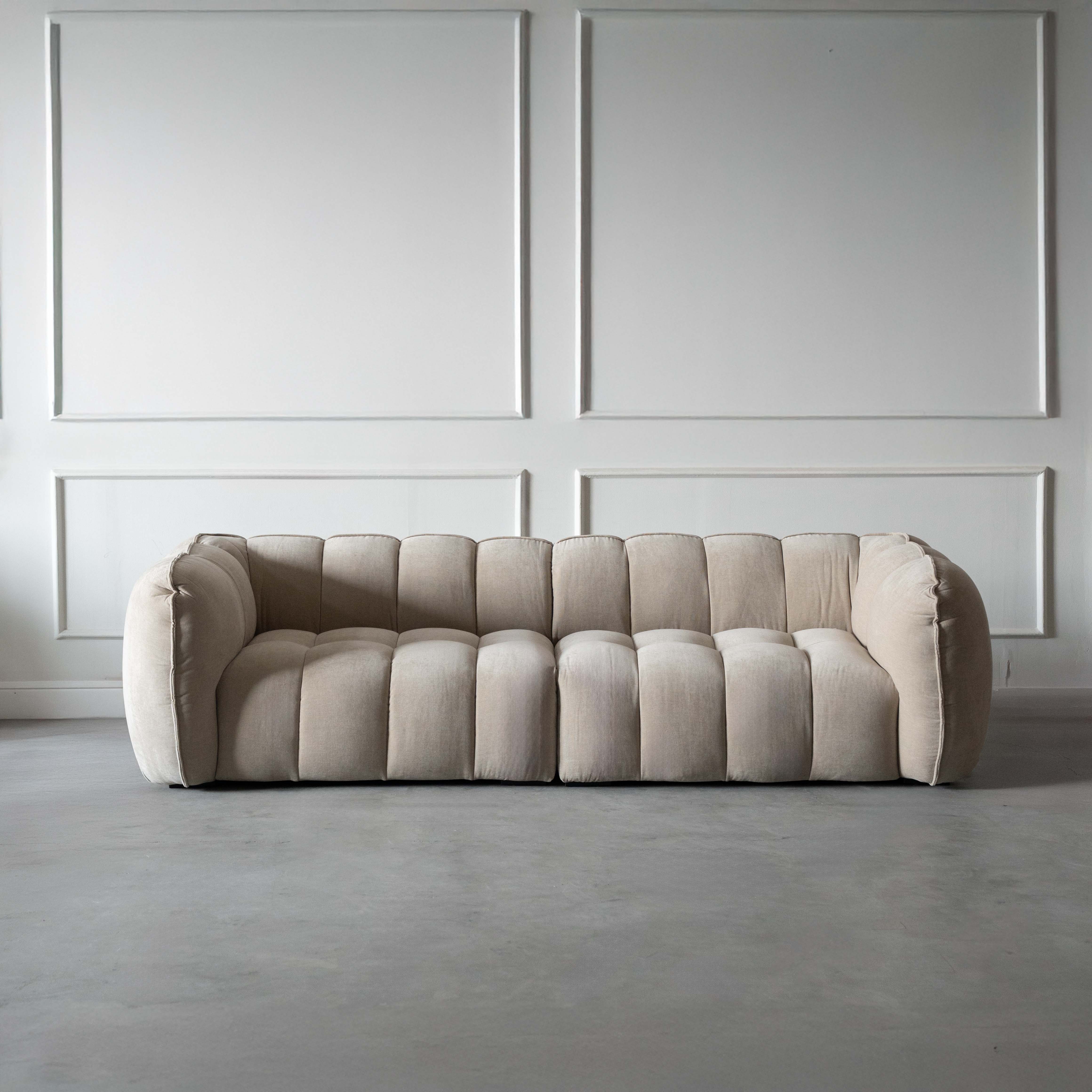 Selric Modern Curve 3 Seater Sofa