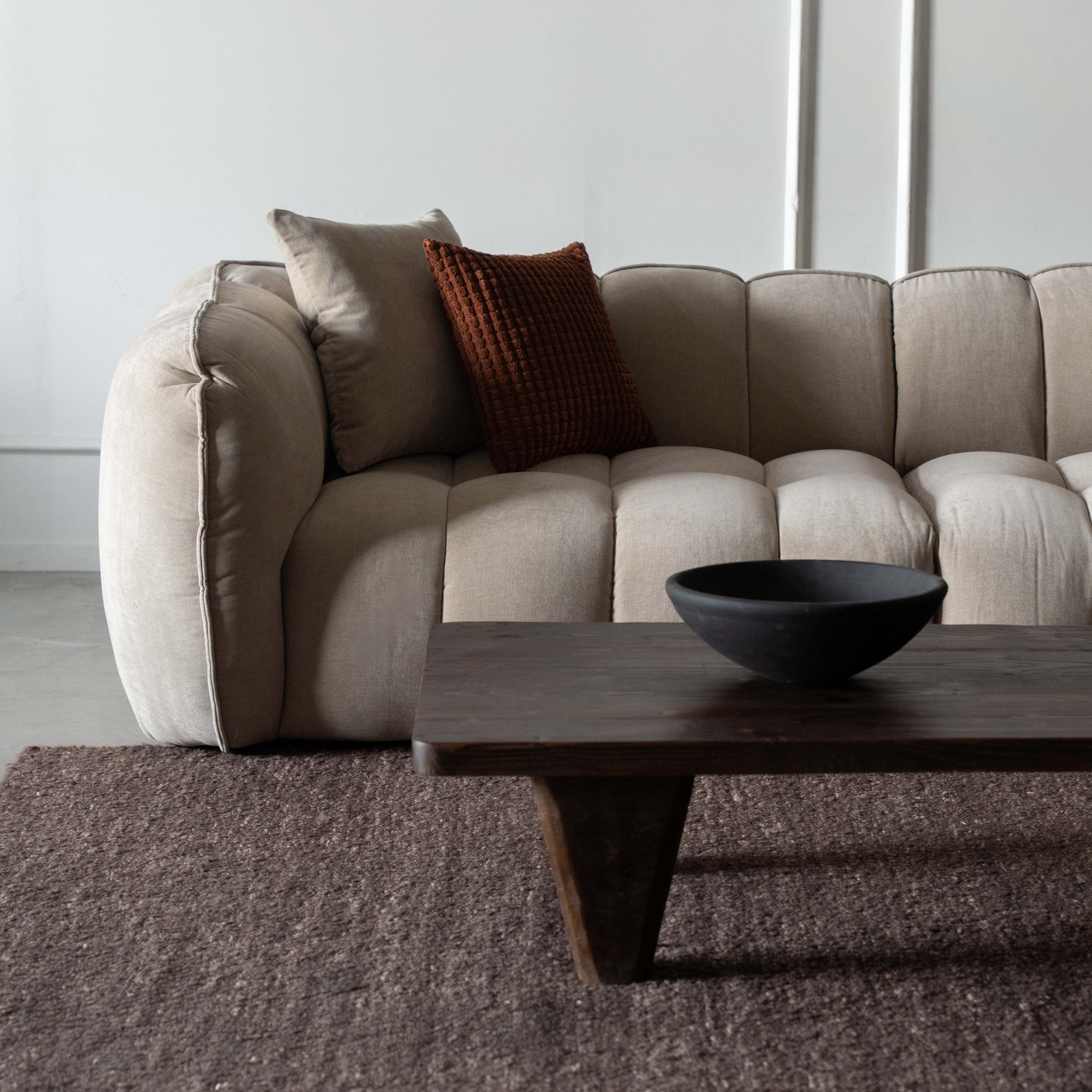 Selric Modern Curve 3 Seater Sofa - Sofas - WS Living Furniture Furniture Store in Dubai