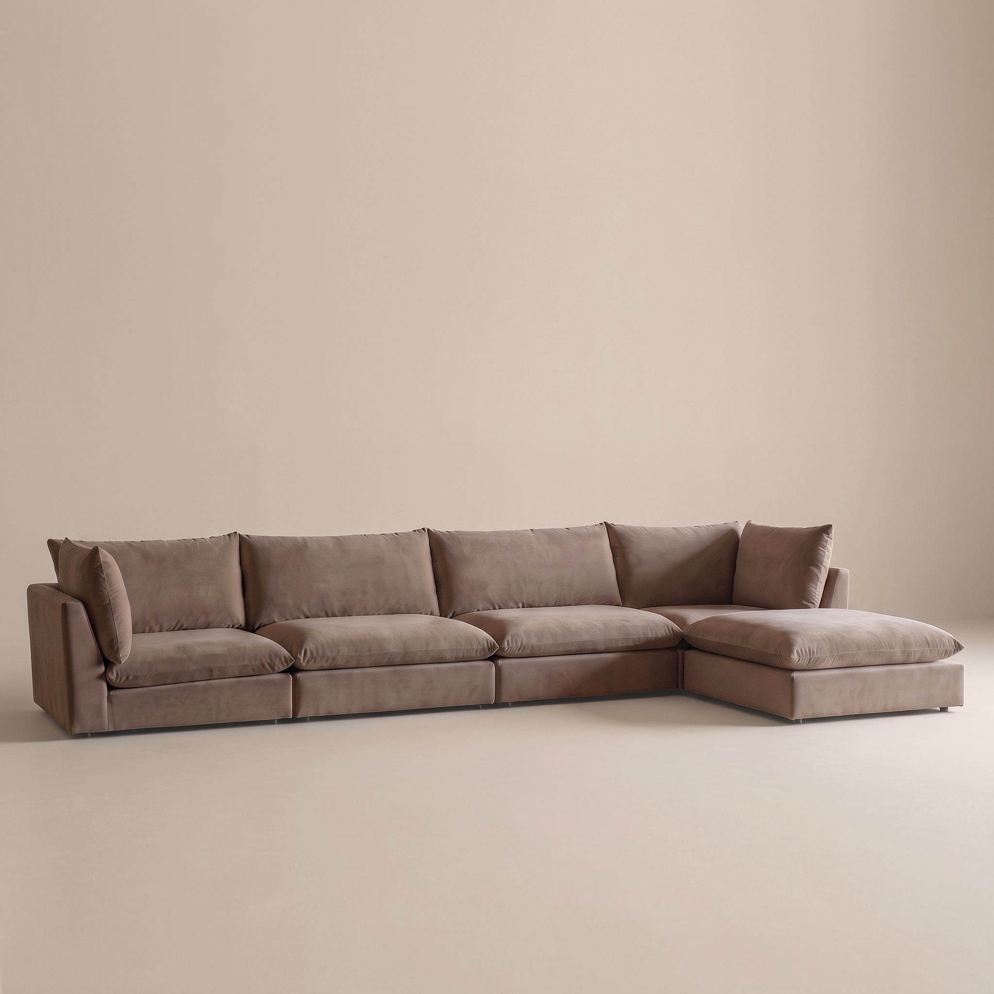 Elite Grand WS Living Contemporary L Shape Sofa