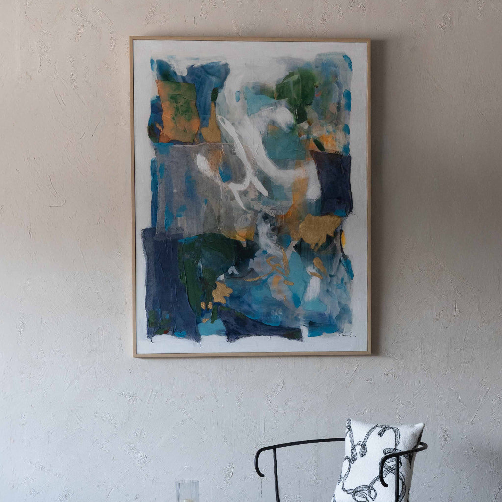 Silent Reverie Modern Hand Painted Abstract Wall Art | Art Painting - Art Paintings - WS Living Furniture Furniture Store in Dubai