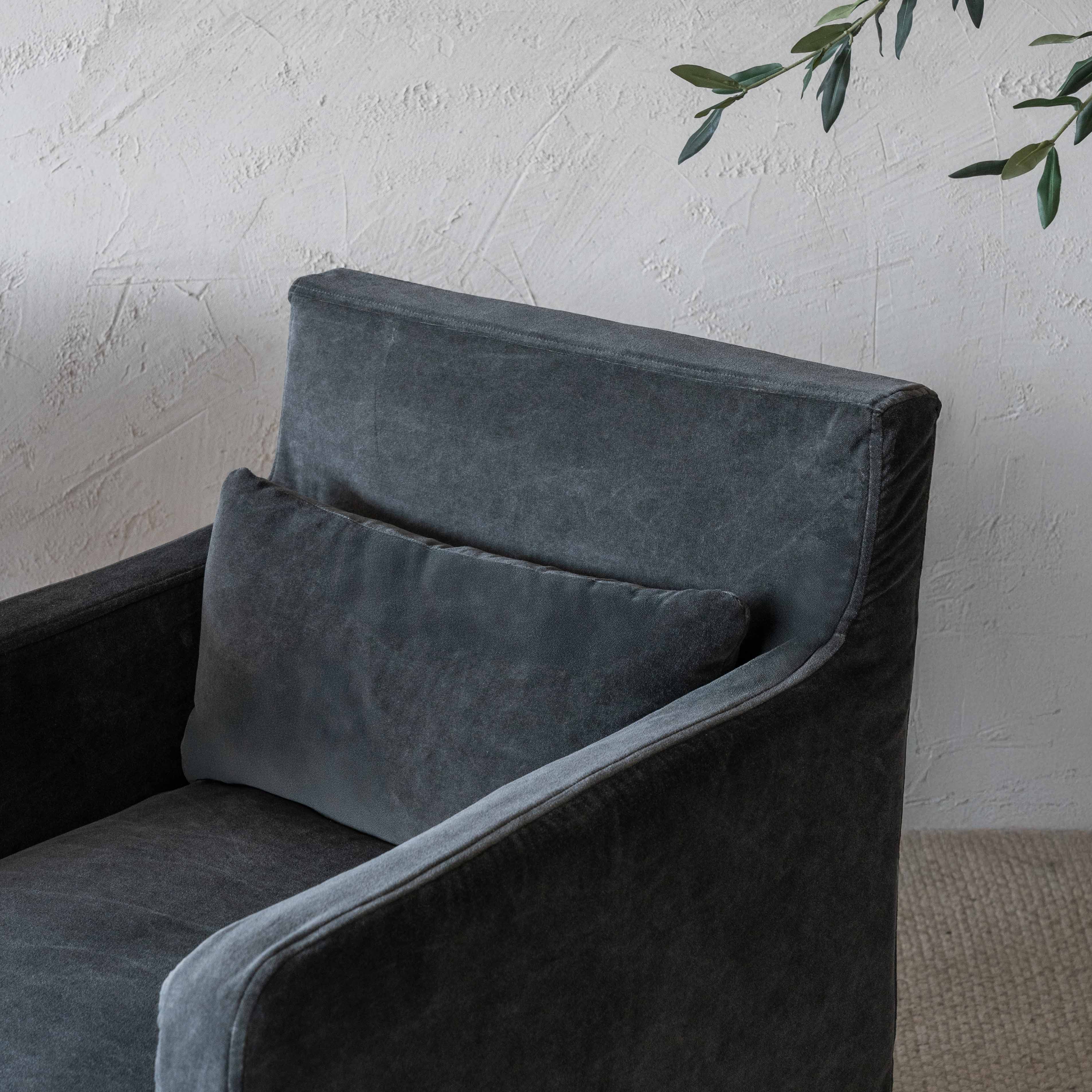 Sculpt Armrest Velvet and Wood Dining Chair - Dining Chairs - WS Living Furniture  Furniture Store in Dubai
