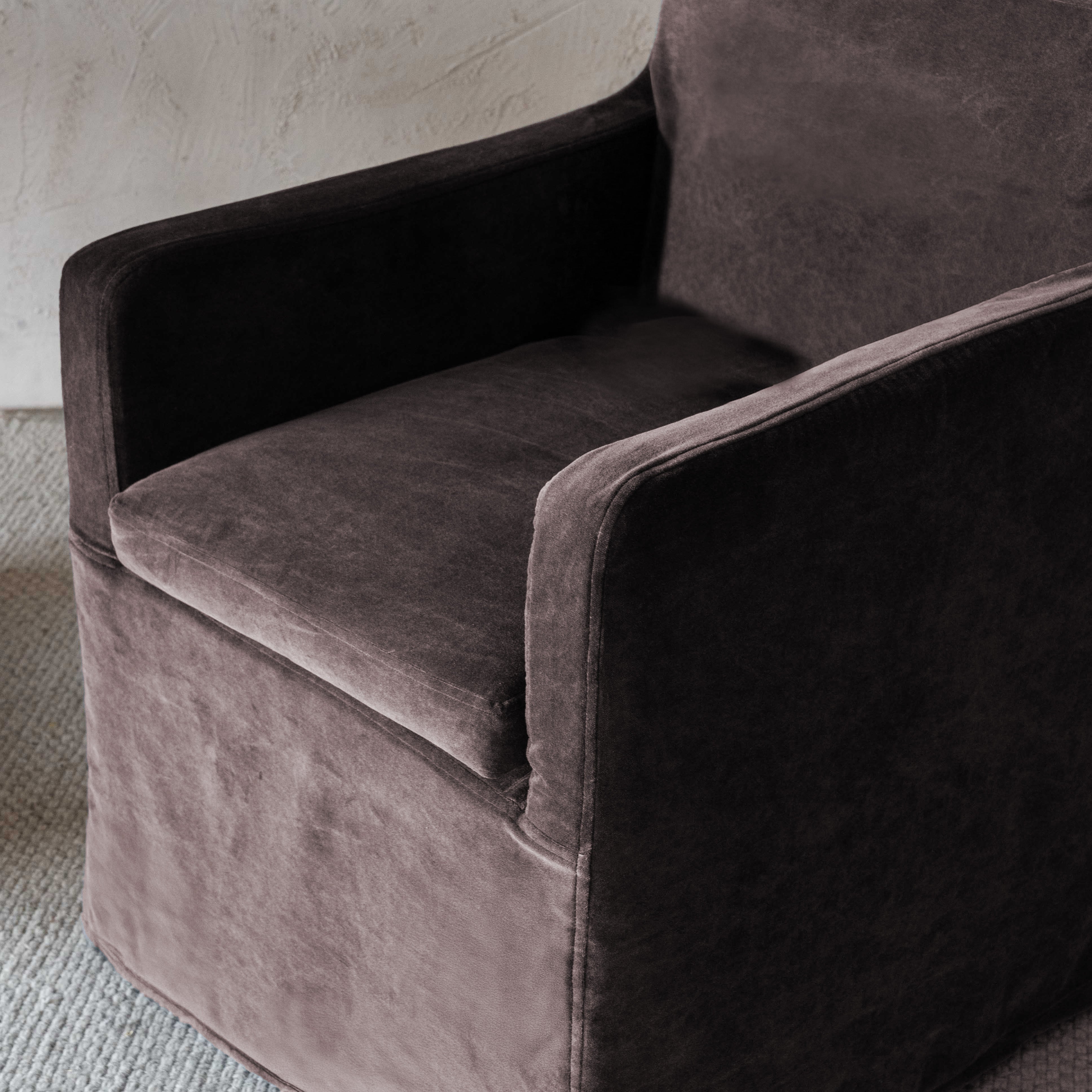 Sculpt Brown Velvet Dining Chair